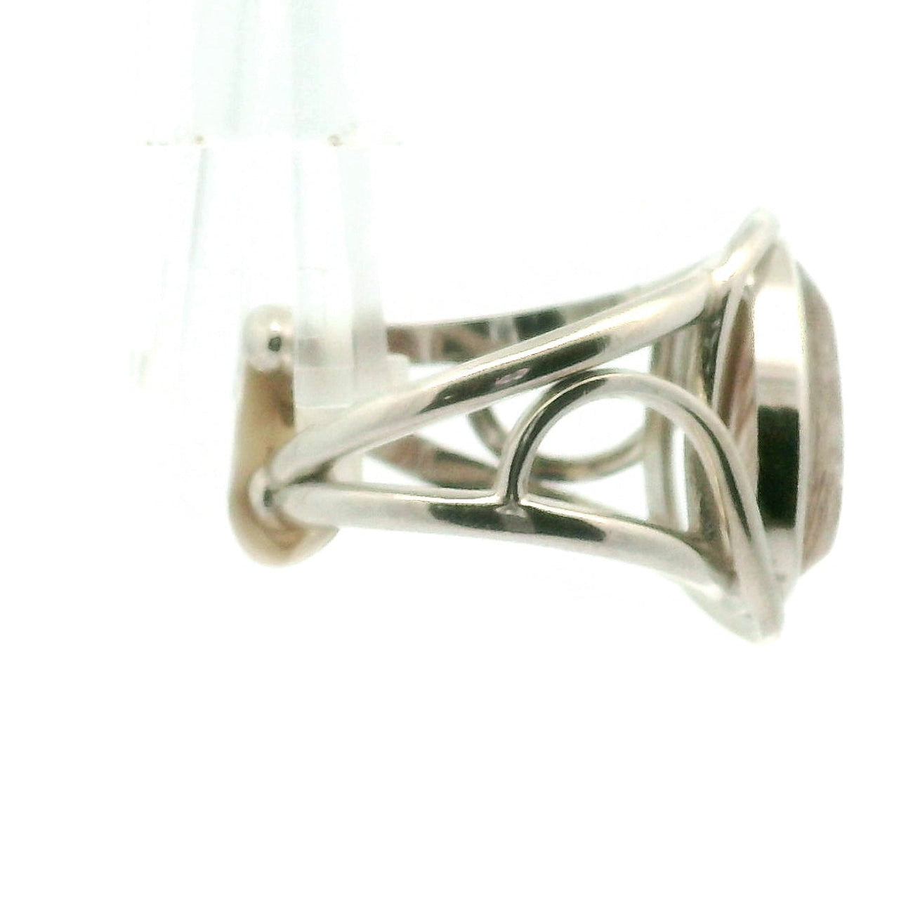 Copper Rutile Adjustable Cuff Ring .925 Silver for Accelerating Intentions and Manifesting