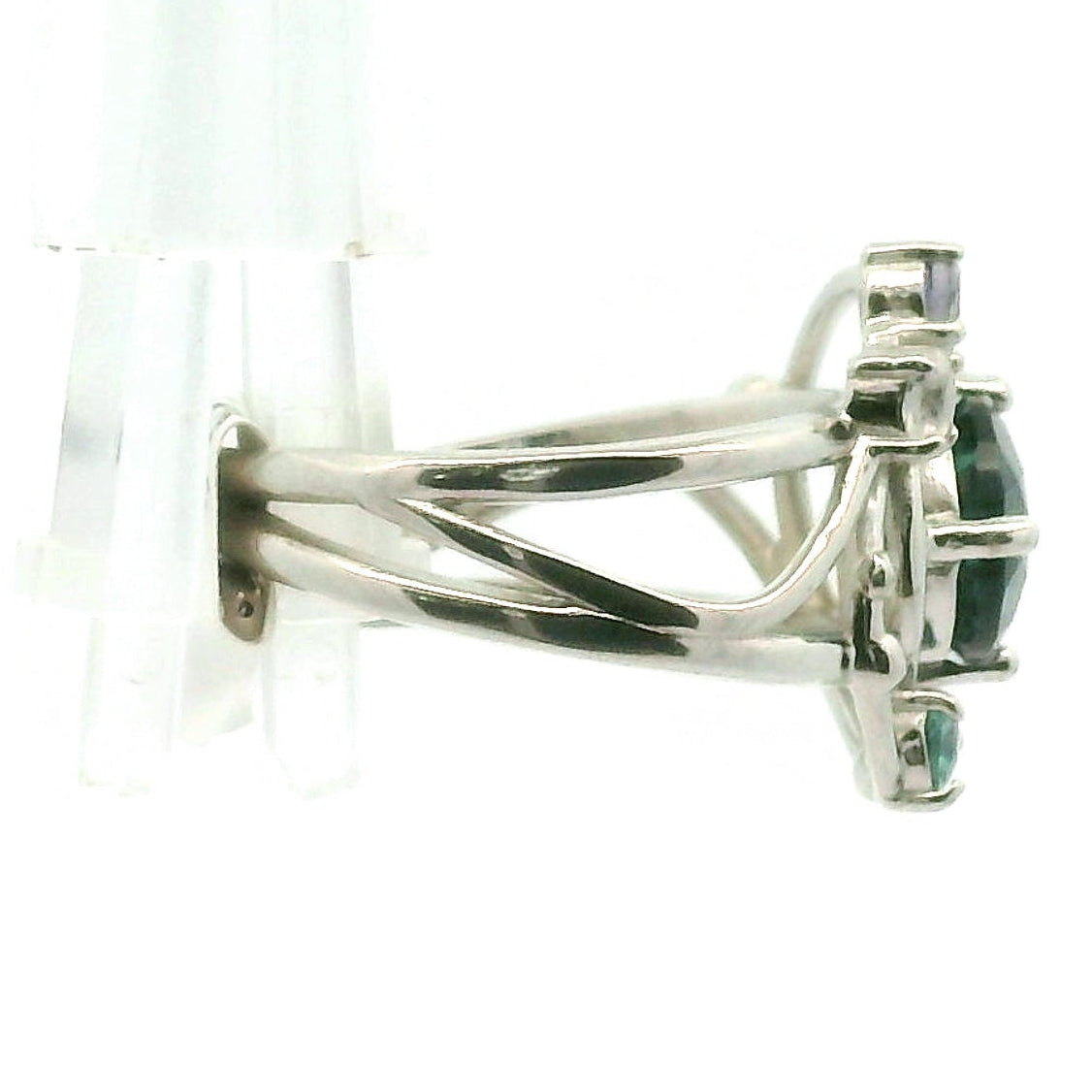 Preorder Alexandrite & Iolite Eclipse Cuff Ring .925 Silver For Intuitive Downloads and Encouragement