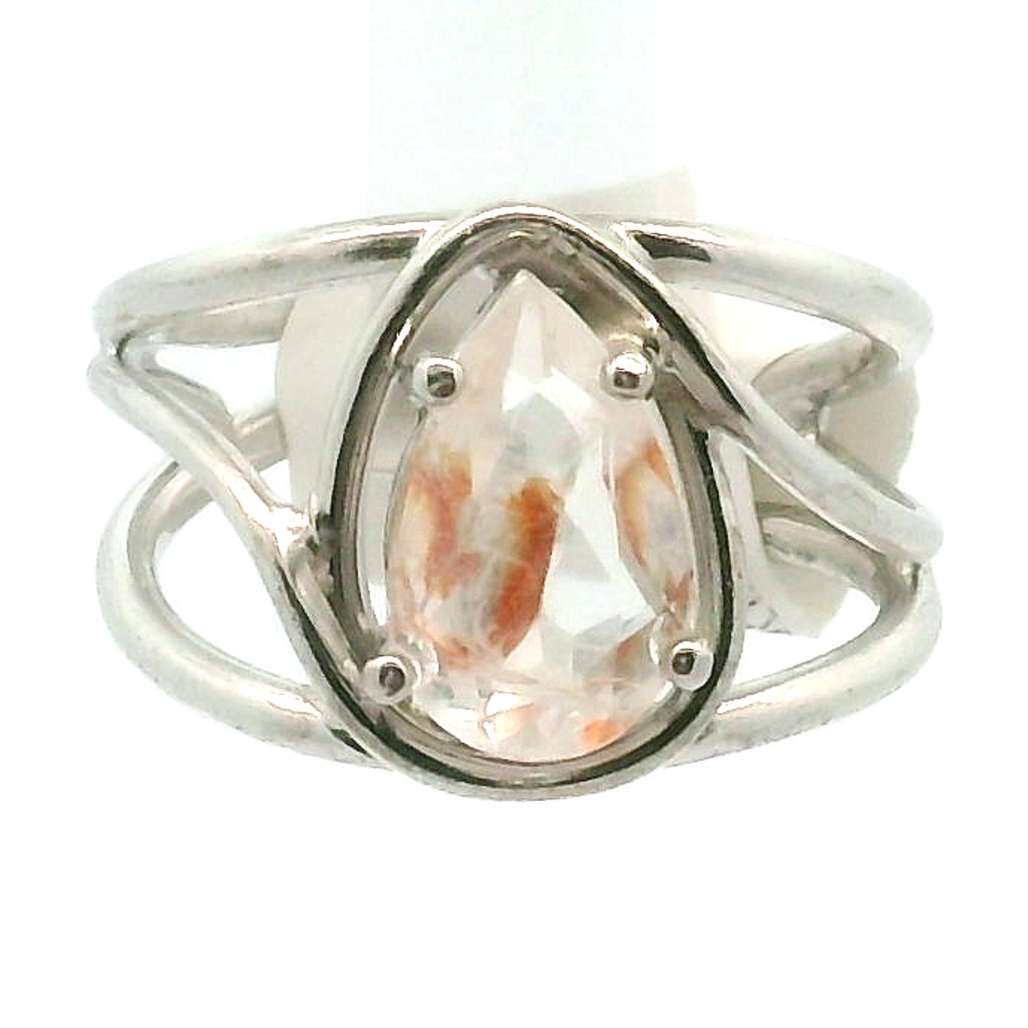 Koi Quartz Midi Cuff Ring .925 Sterling Silver for Spiritual Transformation