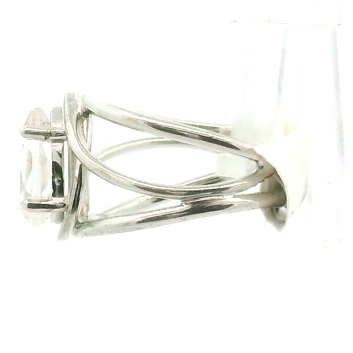 Koi Quartz Midi Cuff Ring .925 Sterling Silver for Spiritual Transformation