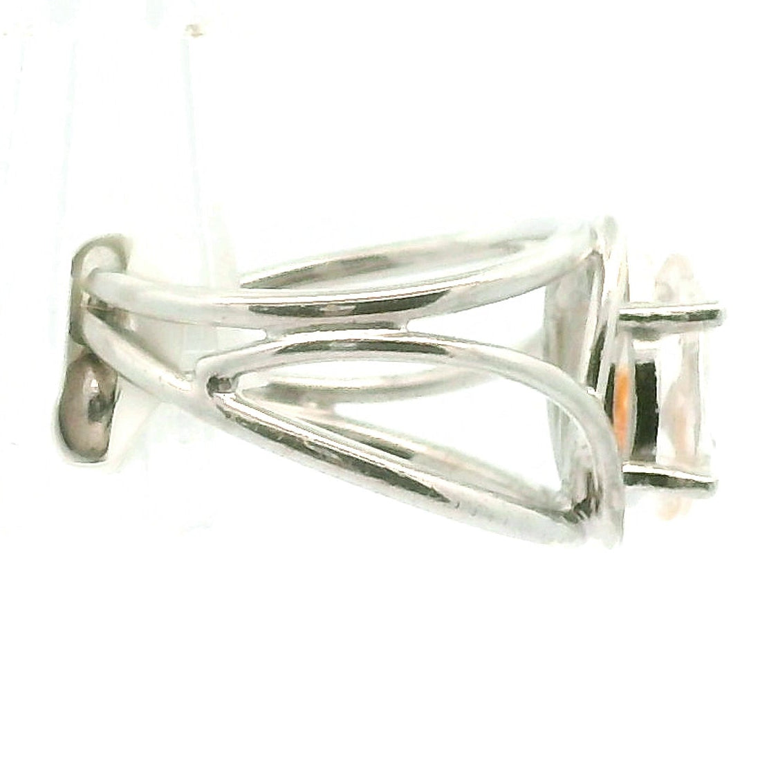 Koi Quartz Midi Cuff Ring .925 Sterling Silver for Spiritual Transformation