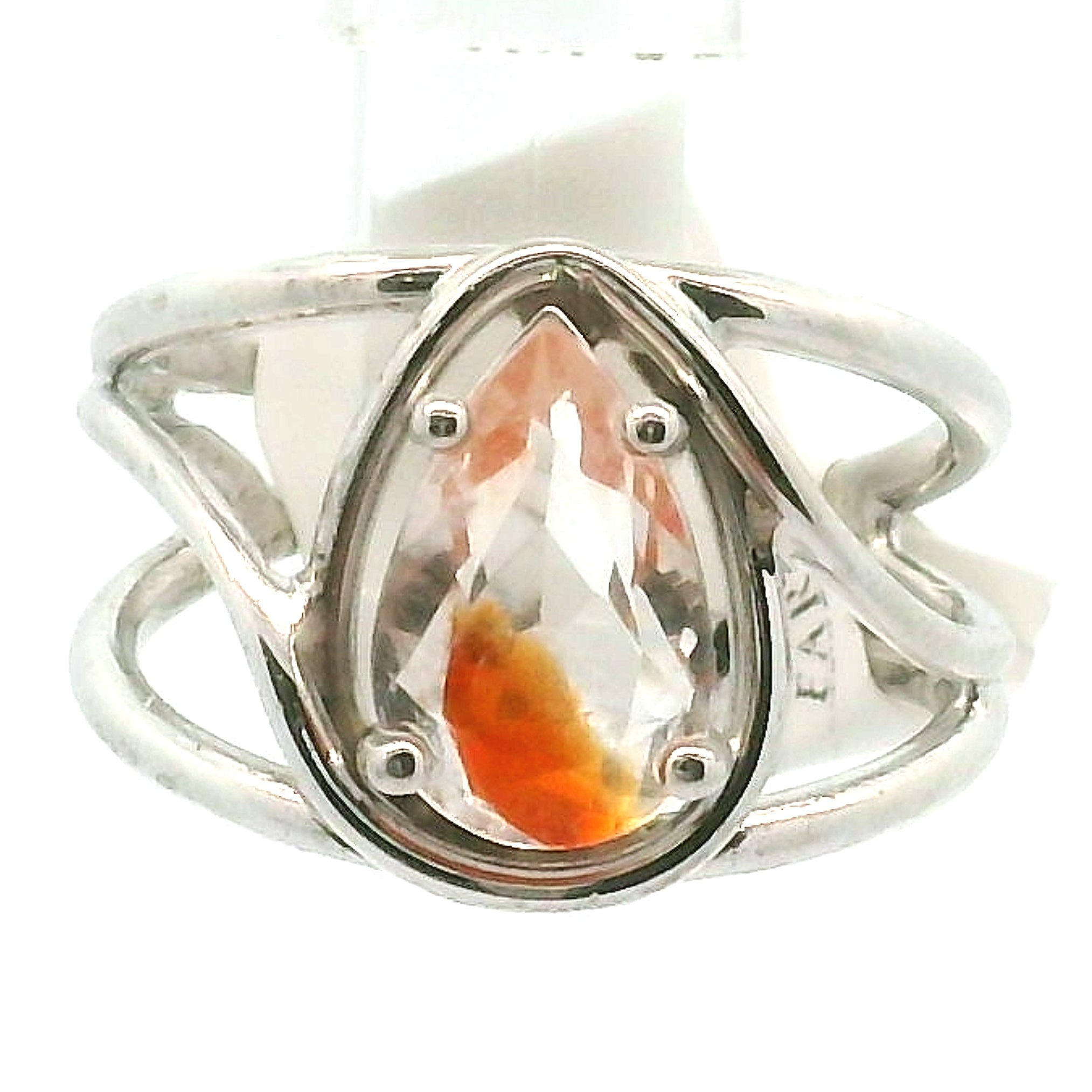 Koi Quartz Midi Cuff Ring .925 Sterling Silver for Spiritual Transformation