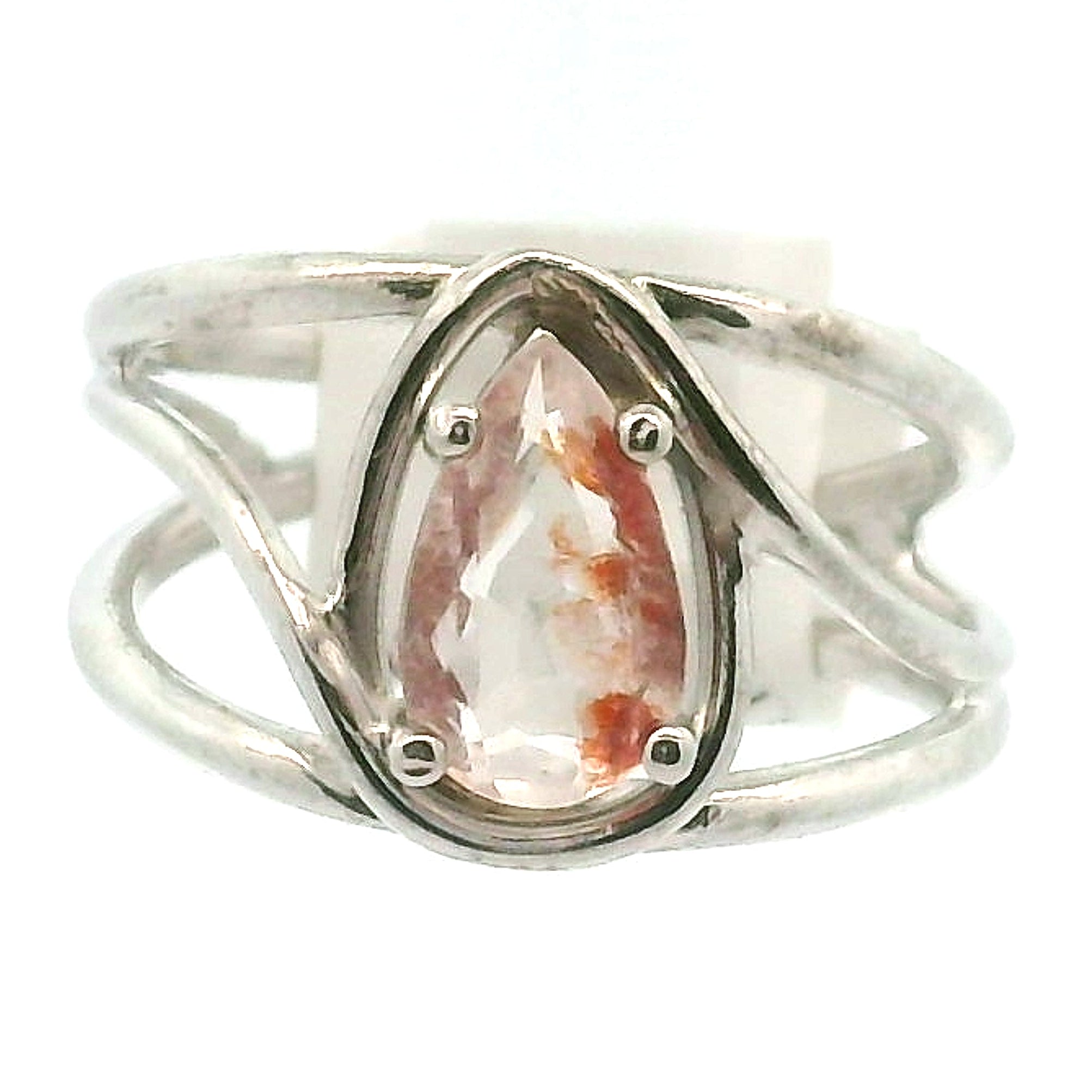 Koi Quartz Midi Cuff Ring .925 Sterling Silver for Spiritual Transformation