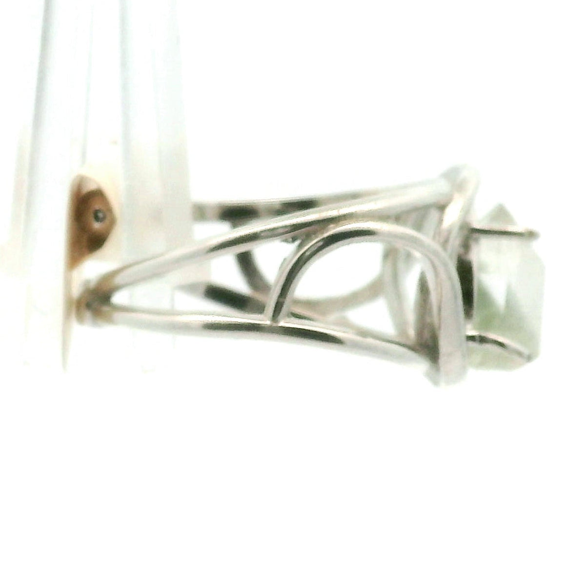 Fuschite Phantom Adjustable Cuff Ring .925 Silver for Emotional & Physical Healing