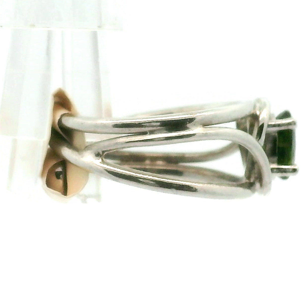 Enstatite Midi Cuff Ring .925 Silver for Grounding, Higher Awareness, Stamina & Protection