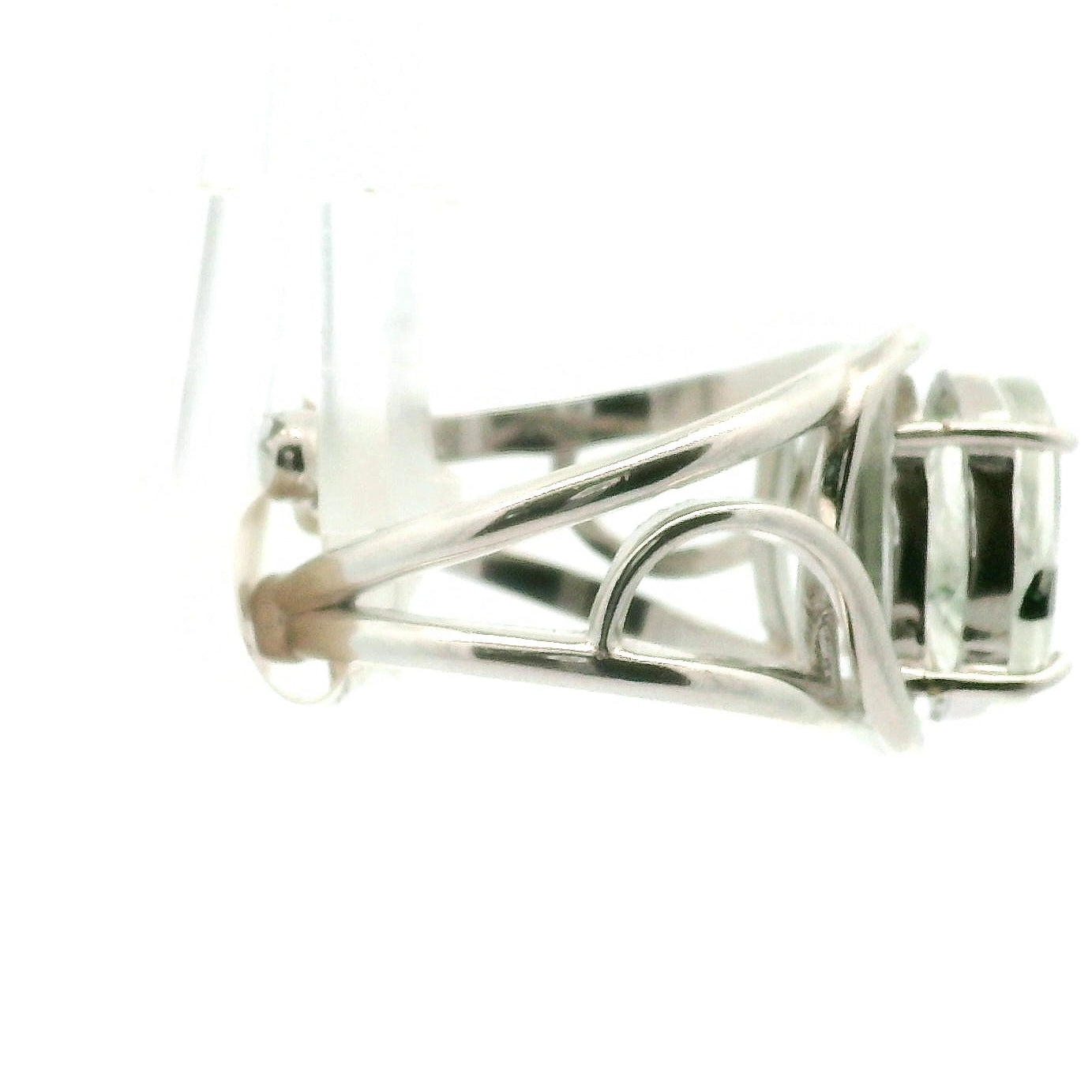Tourmaline in Quartz Cuff Ring  Adjustable Ring .925 Sterling Silver for Emotional Healing, Kindness and Joy