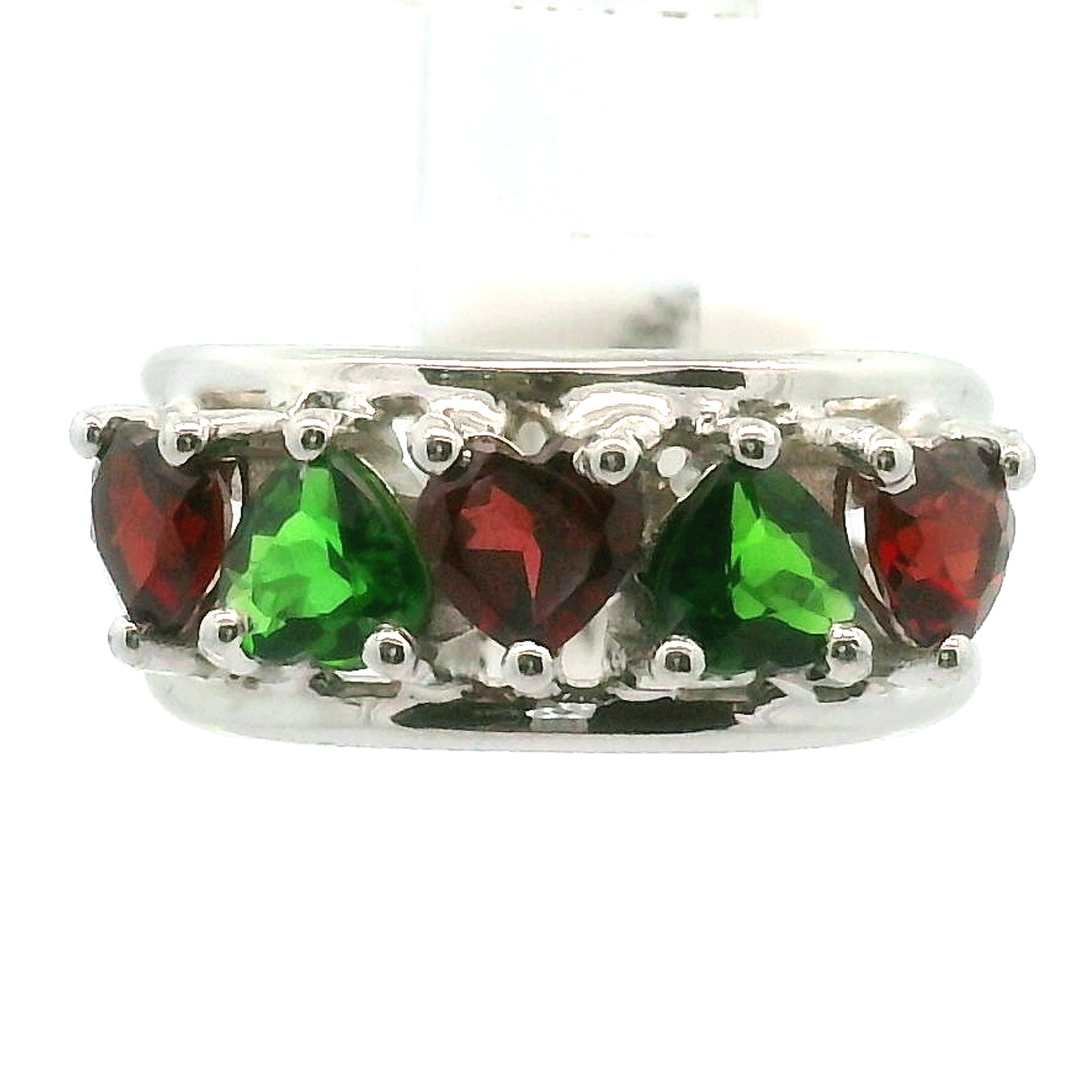 Multi-stone Stacker Cuff Ring .925 Silver for Healing, Intention Setting and Manifesting your Desires