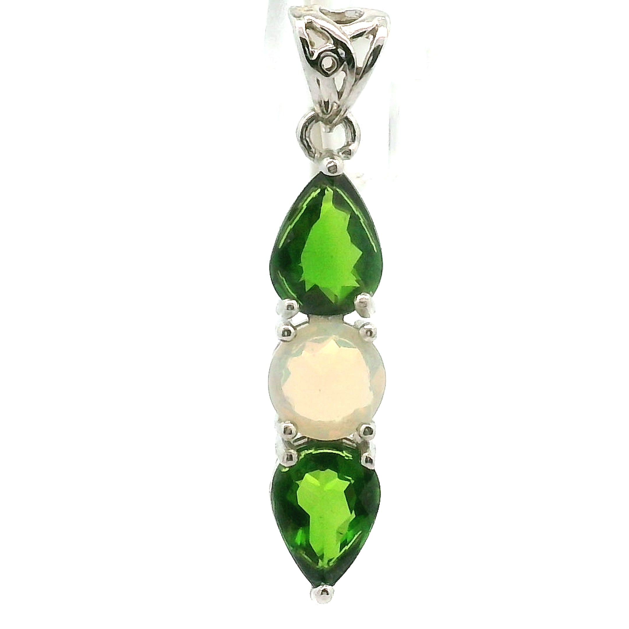 Wand Pendant .925 Silver for Intuition, Luck, Protection and Purification