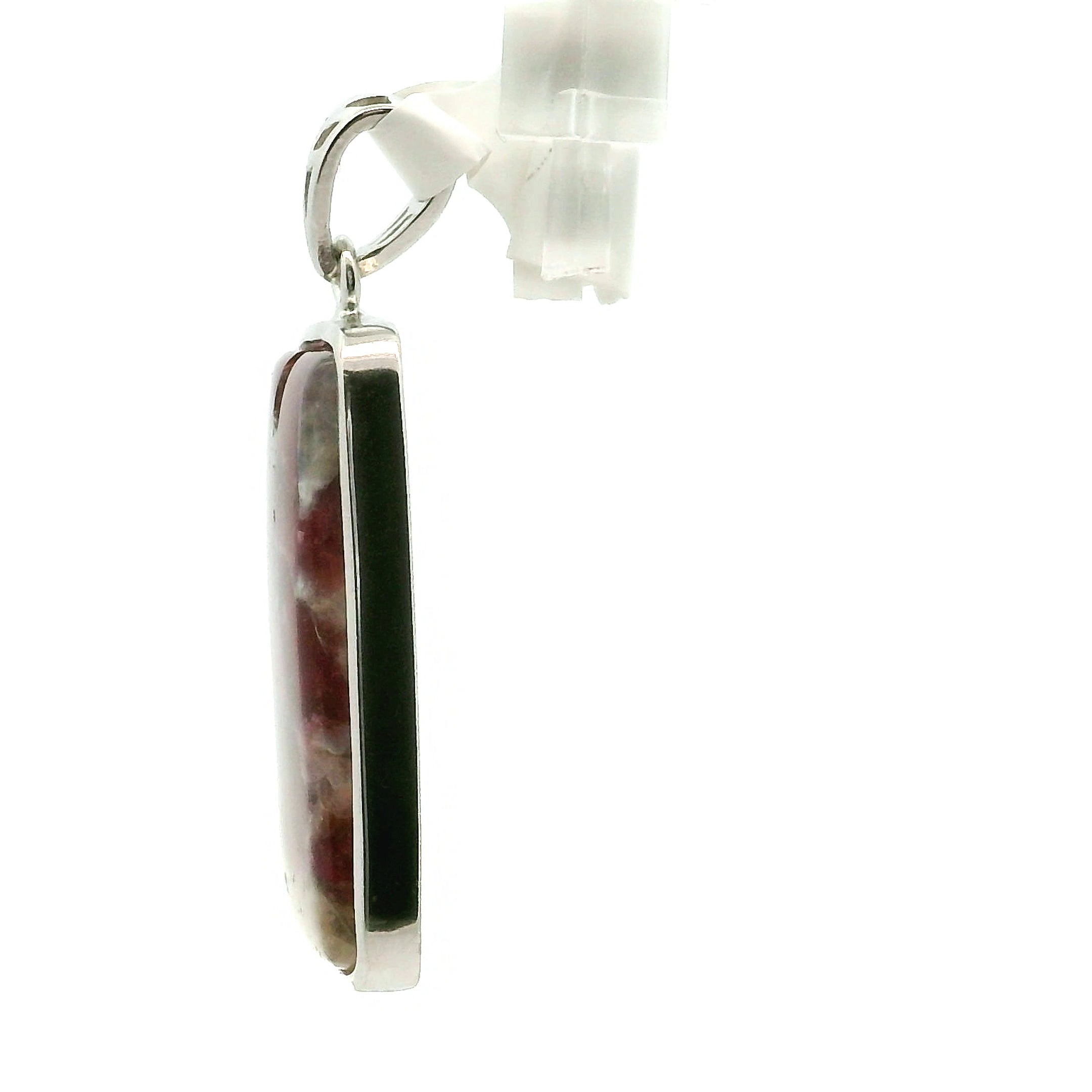 Quebec Eudialyte Pendant .925 Silver for Manifesting the Desires of Your Heart