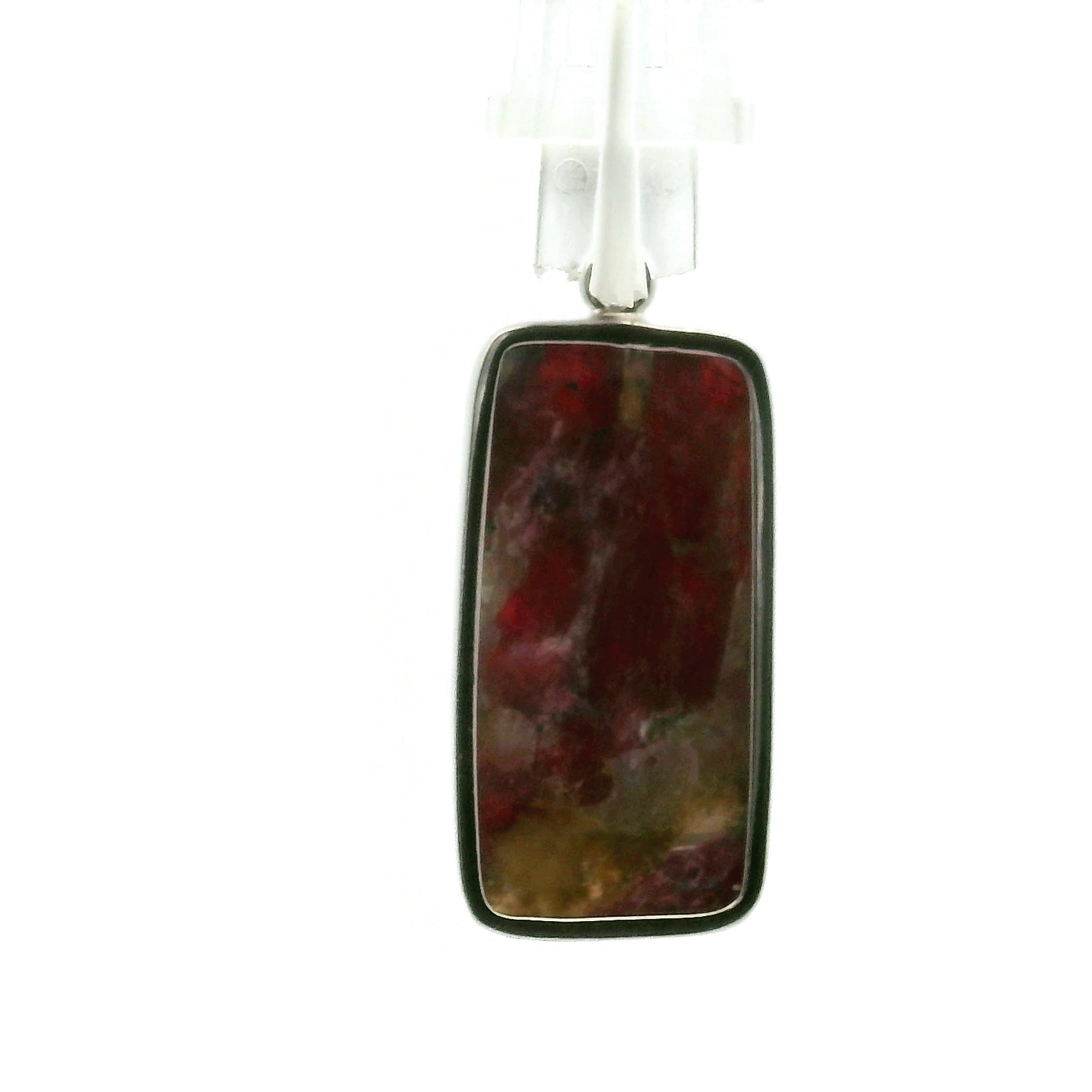 Quebec Eudialyte Pendant .925 Silver for Manifesting the Desires of Your Heart