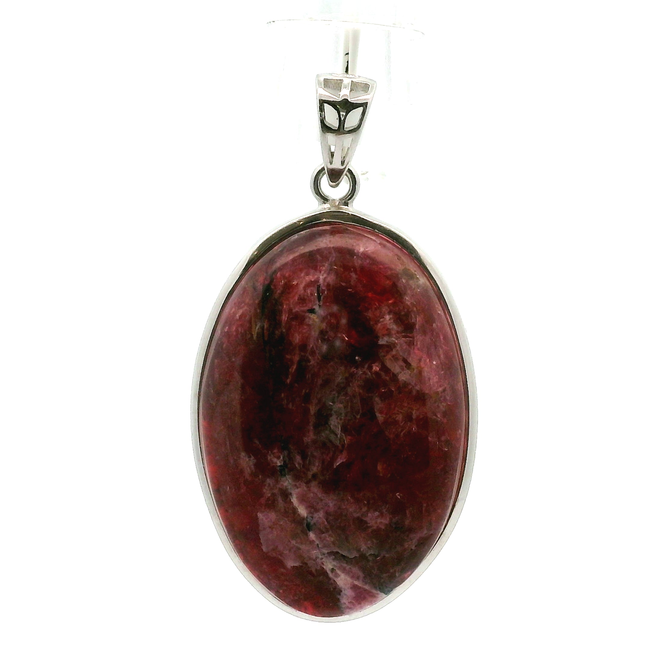Quebec Eudialyte Pendant .925 Silver for Manifesting the Desires of Your Heart