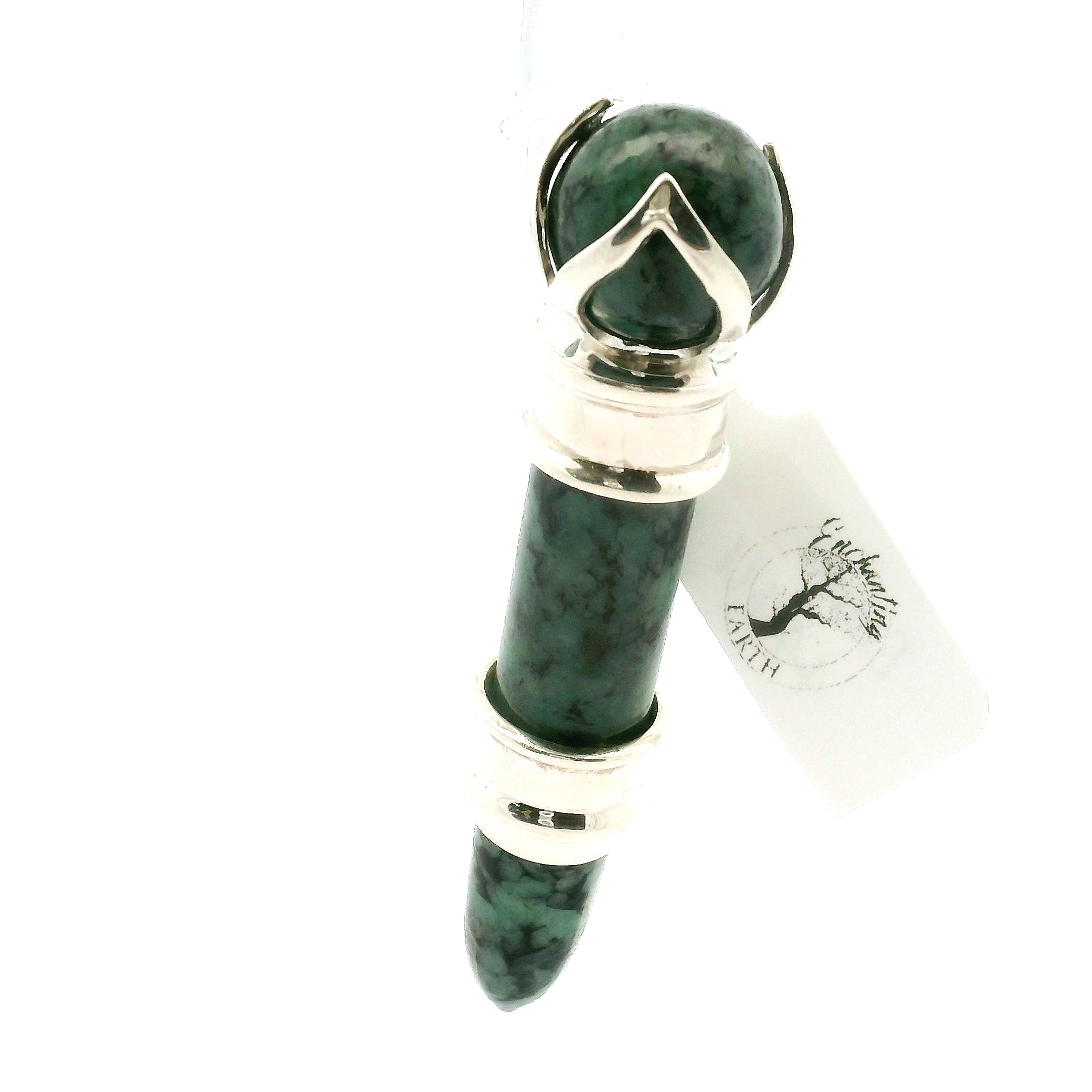 Emerald Wandlet .925 Silver for Abundance and Attraction