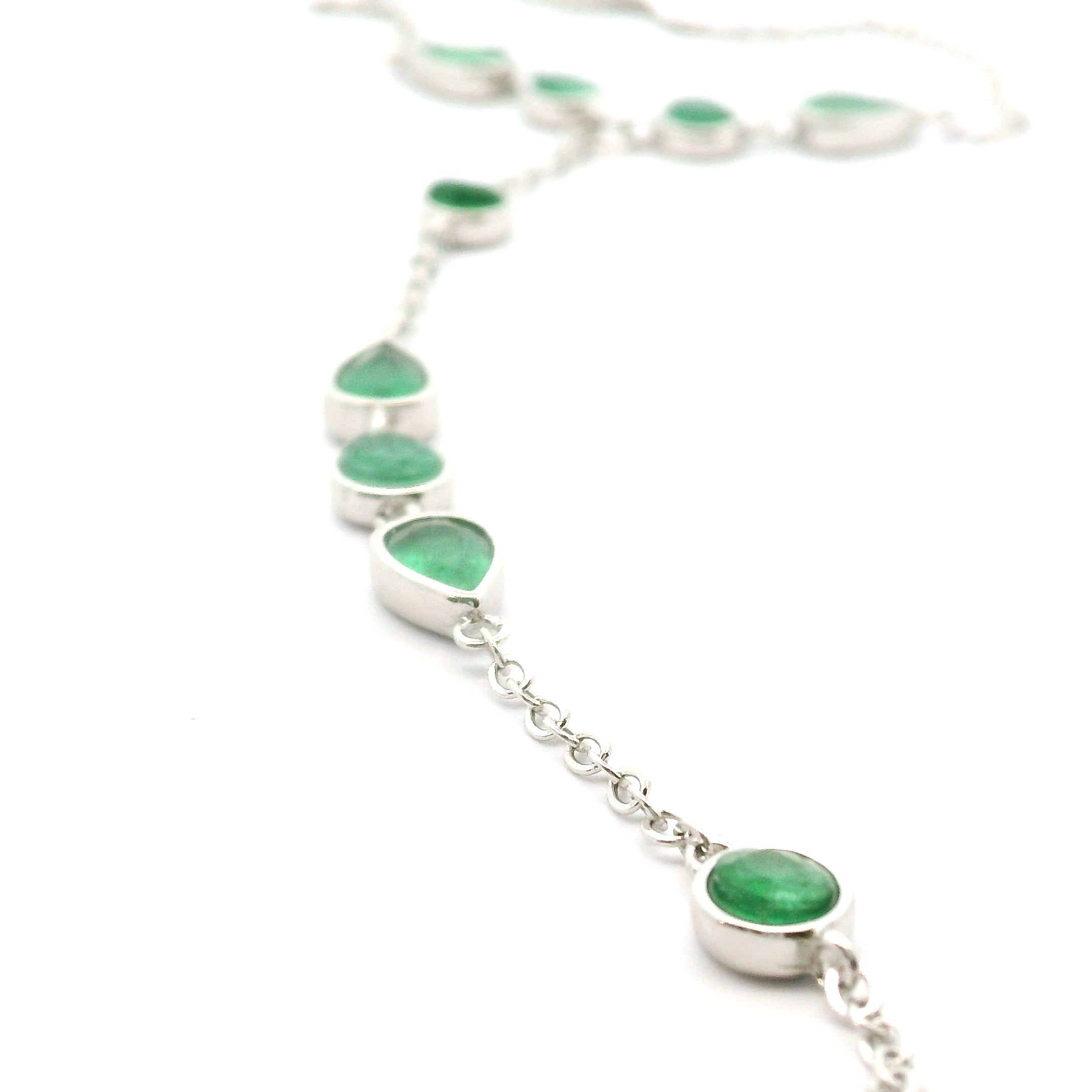 Crystal Adjustable Hand-Chain in .925 Silver for Creation and Prosperity
