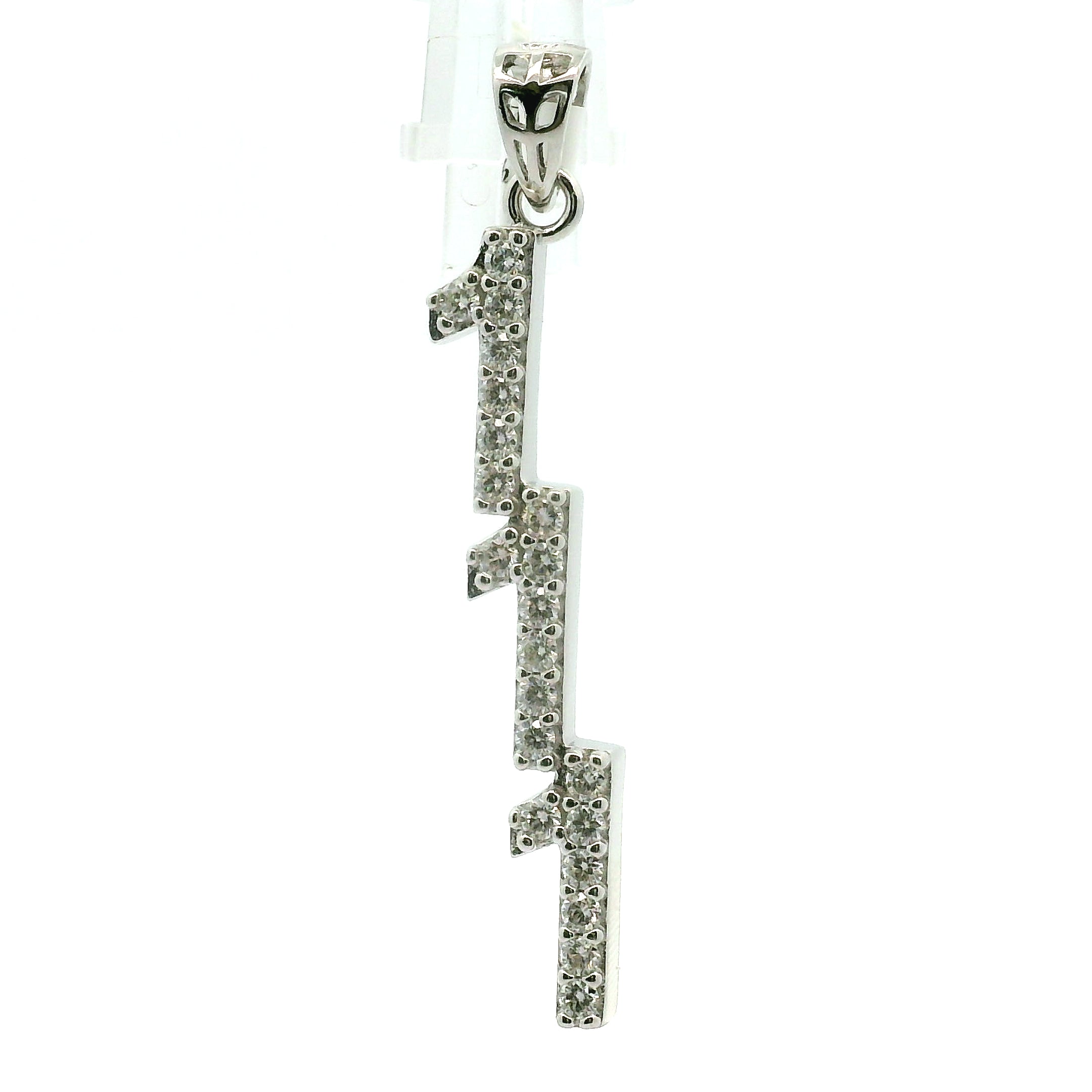 Angel Codes Pendant Moissanite Pavé .925 Silver for Connecting with Angels, Divine Guidance, Manifestation and Protection