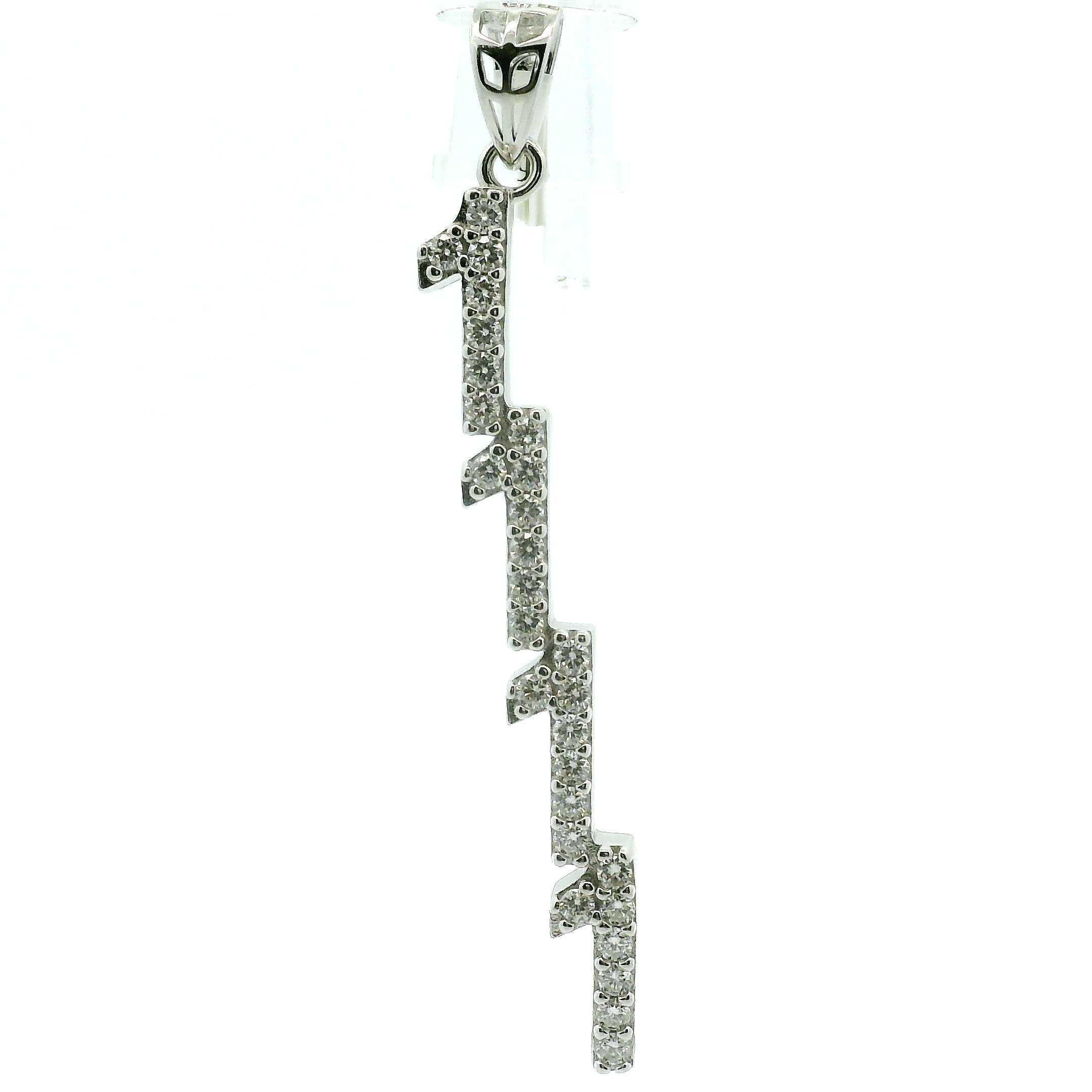 Angel Codes Pendant Moissanite Pavé .925 Silver for Connecting with Angels, Divine Guidance, Manifestation and Protection