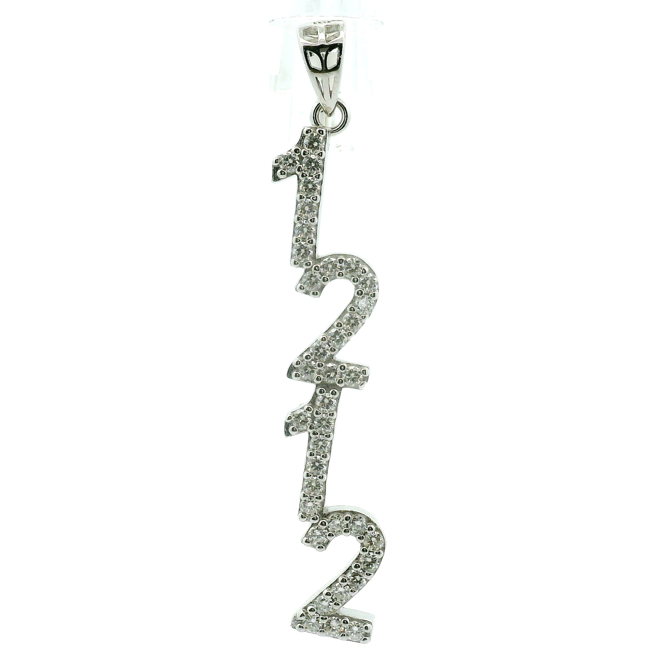 Angel Codes Pendant Moissanite Pavé .925 Silver for Connecting with Angels, Divine Guidance, Manifestation and Protection