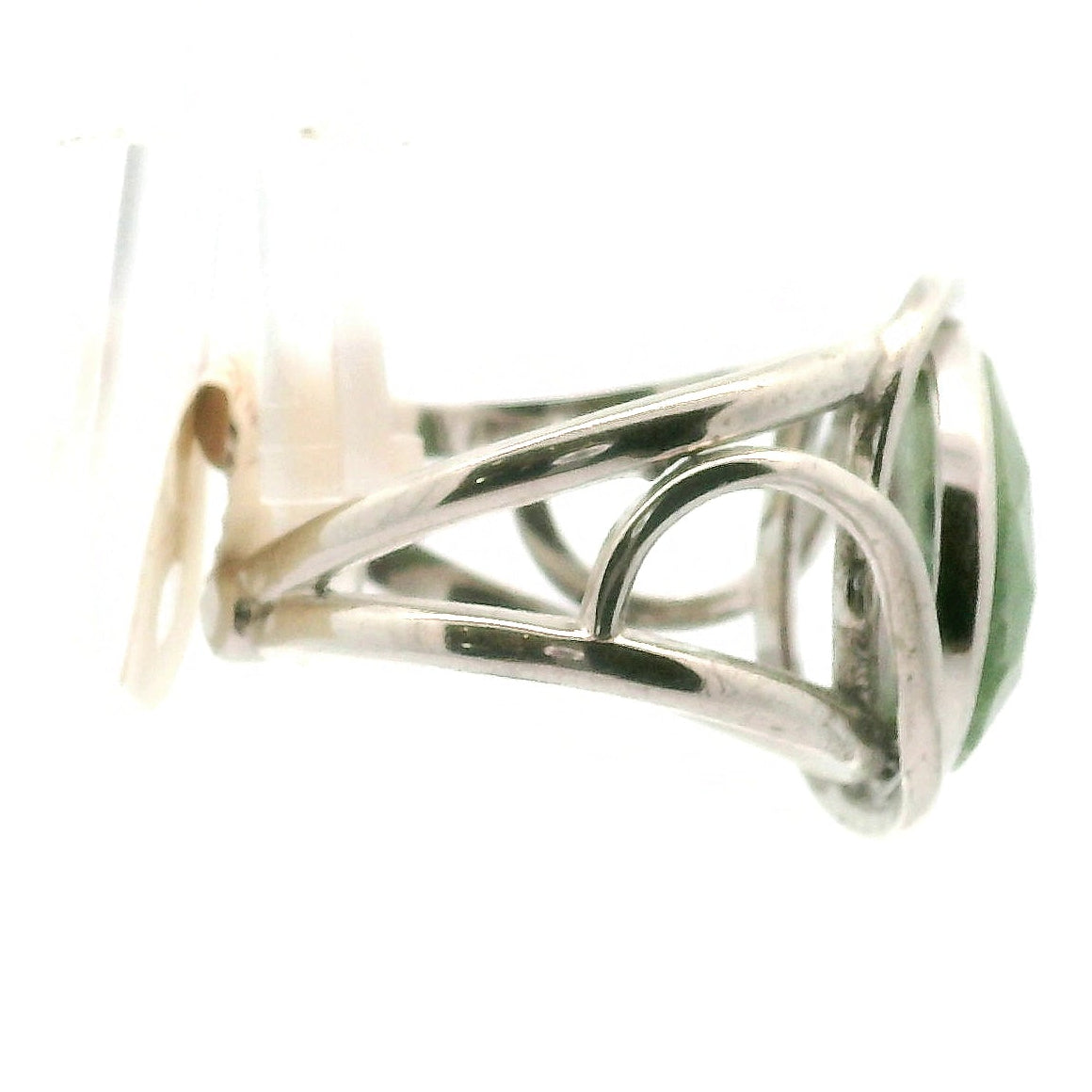 Ruby in Zoisite Finger Cuff Adjustable Ring .925 Silver for Empowerment, Strength and Harmonizing Relationships