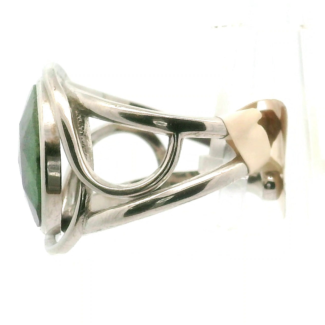 Ruby in Zoisite Finger Cuff Adjustable Ring .925 Silver for Empowerment, Strength and Harmonizing Relationships