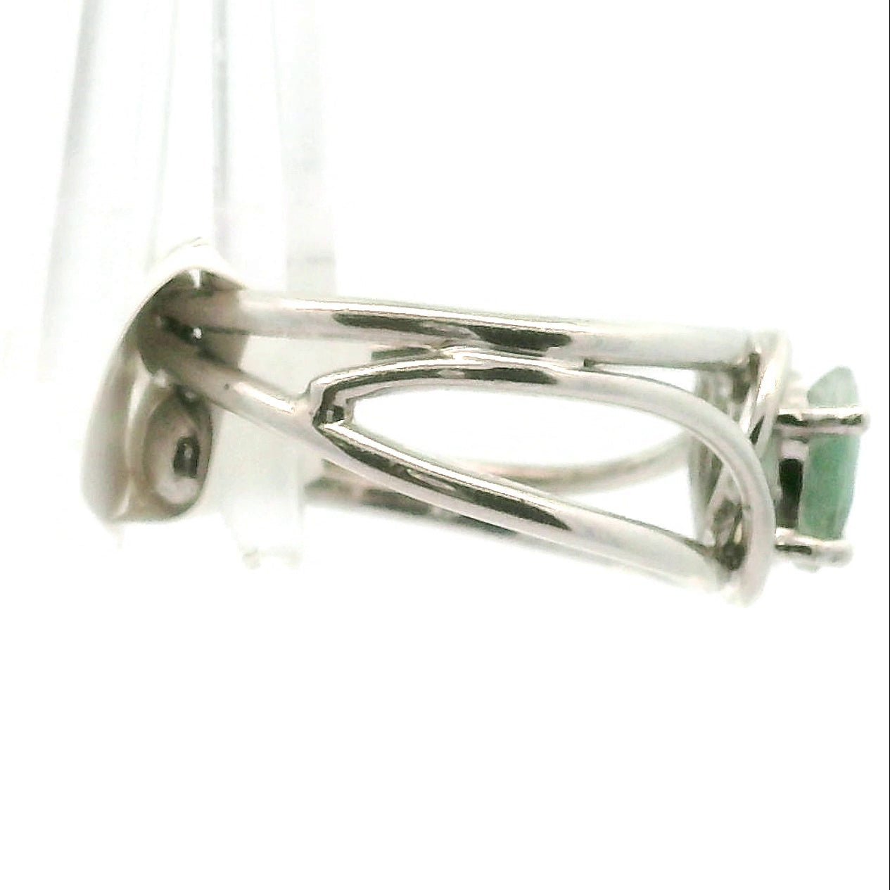 Mtorolite Zimbabwe Faceted Midi Cuff Ring .925 Silver for Emotional Healing, Forgiveness and Reflection