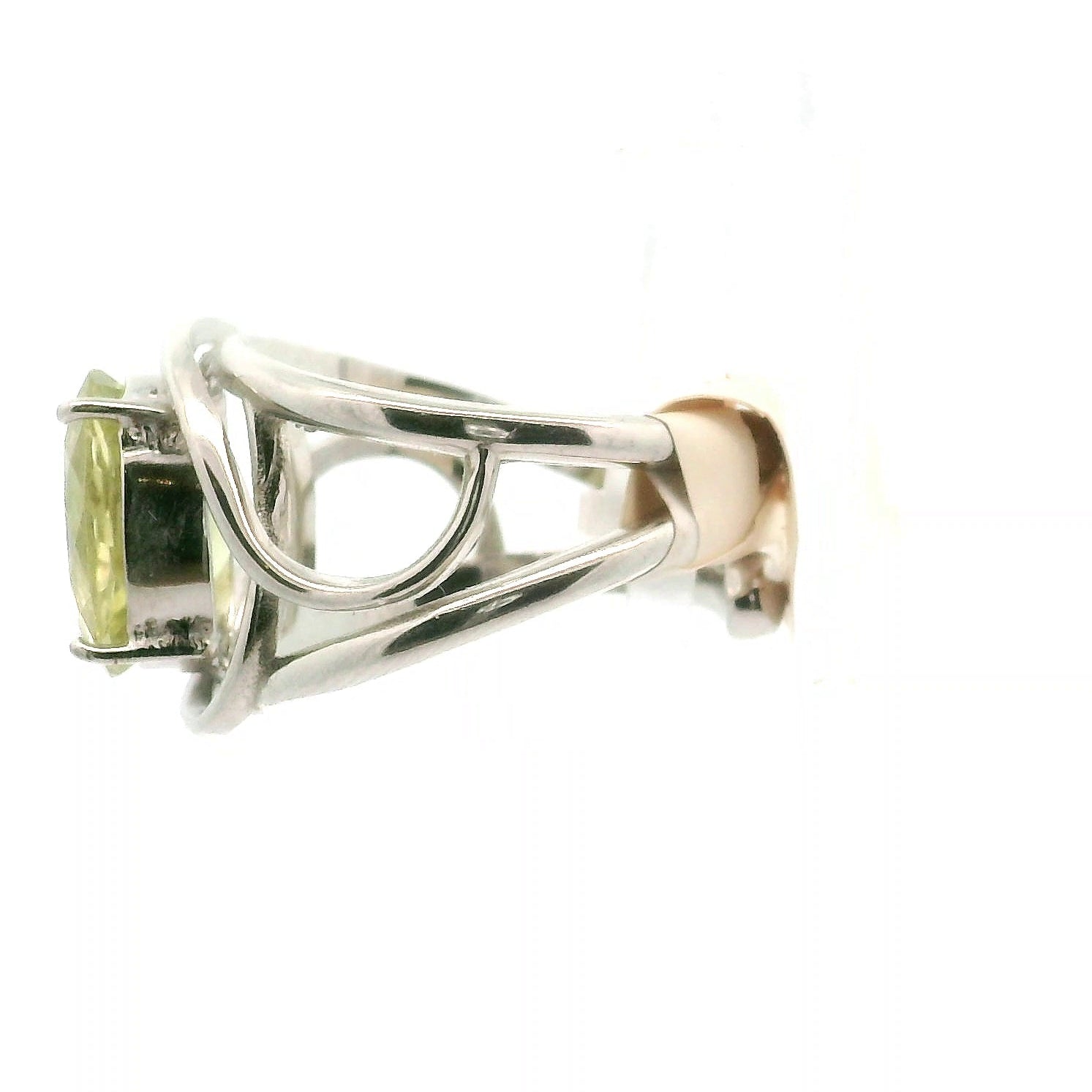 Sillimanite Adjustable Cuff Ring .925 Silver