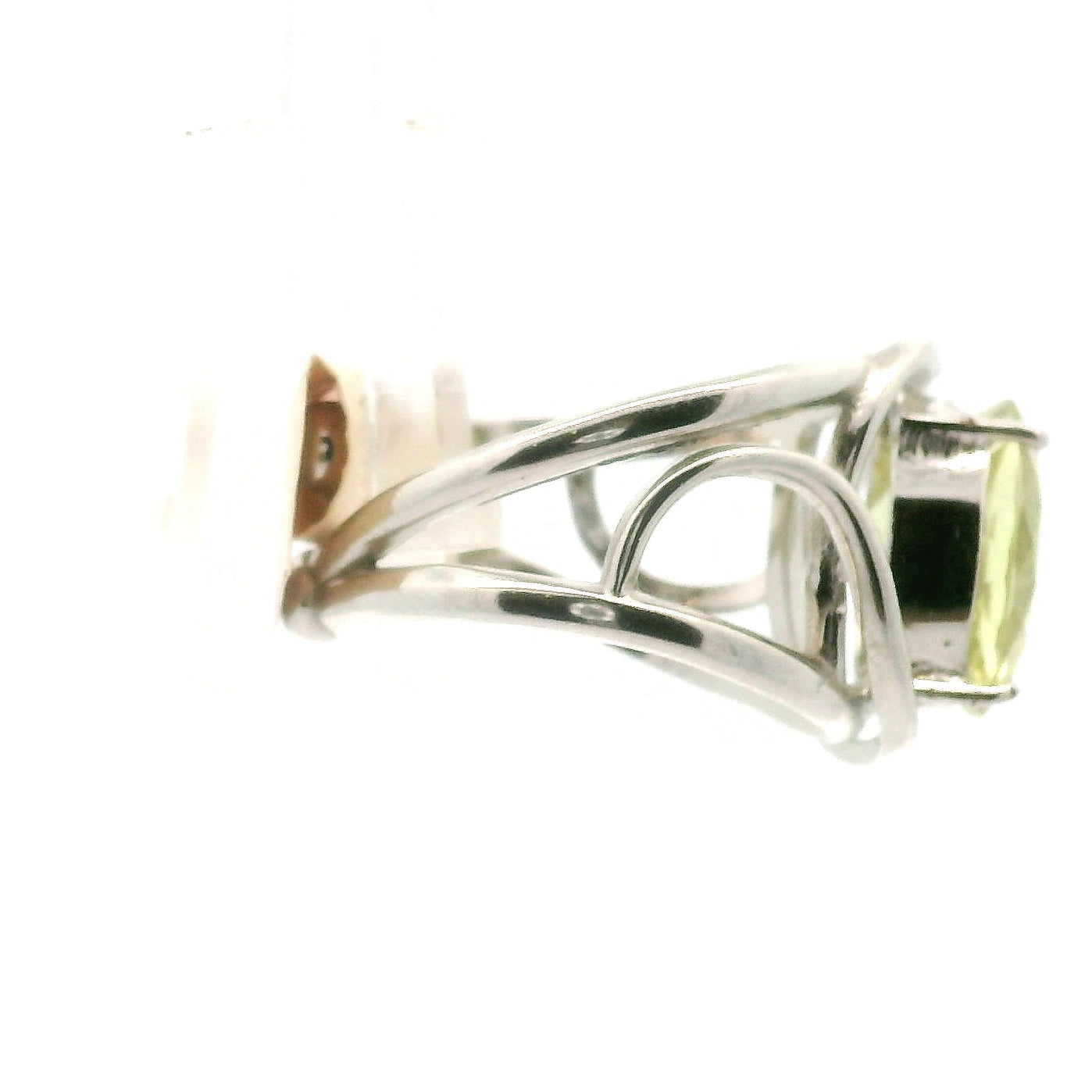 Sillimanite Adjustable Cuff Ring .925 Silver