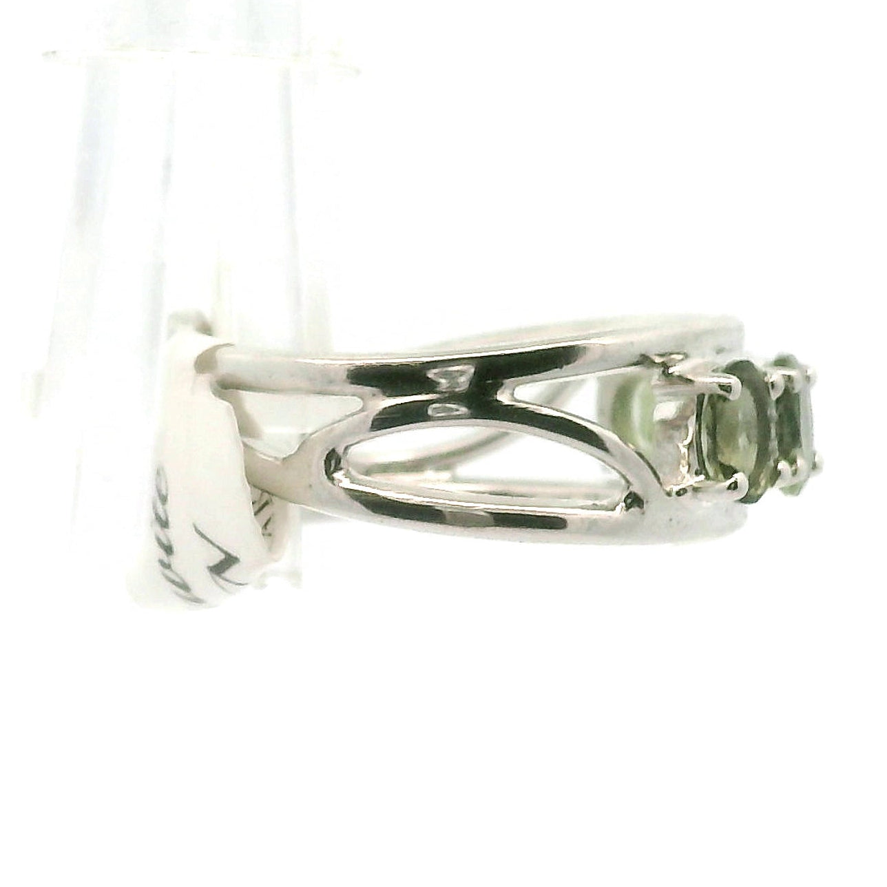 Moldavite Cuff Ring Stacker .925 Silver for Creating your Dream Life
