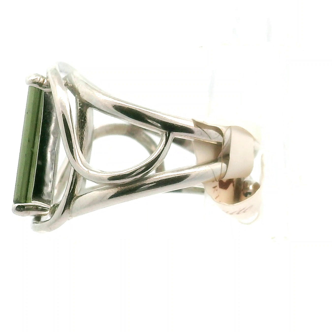 Moldavite Cuff Ring .925 Silver for Creating your Dream Life