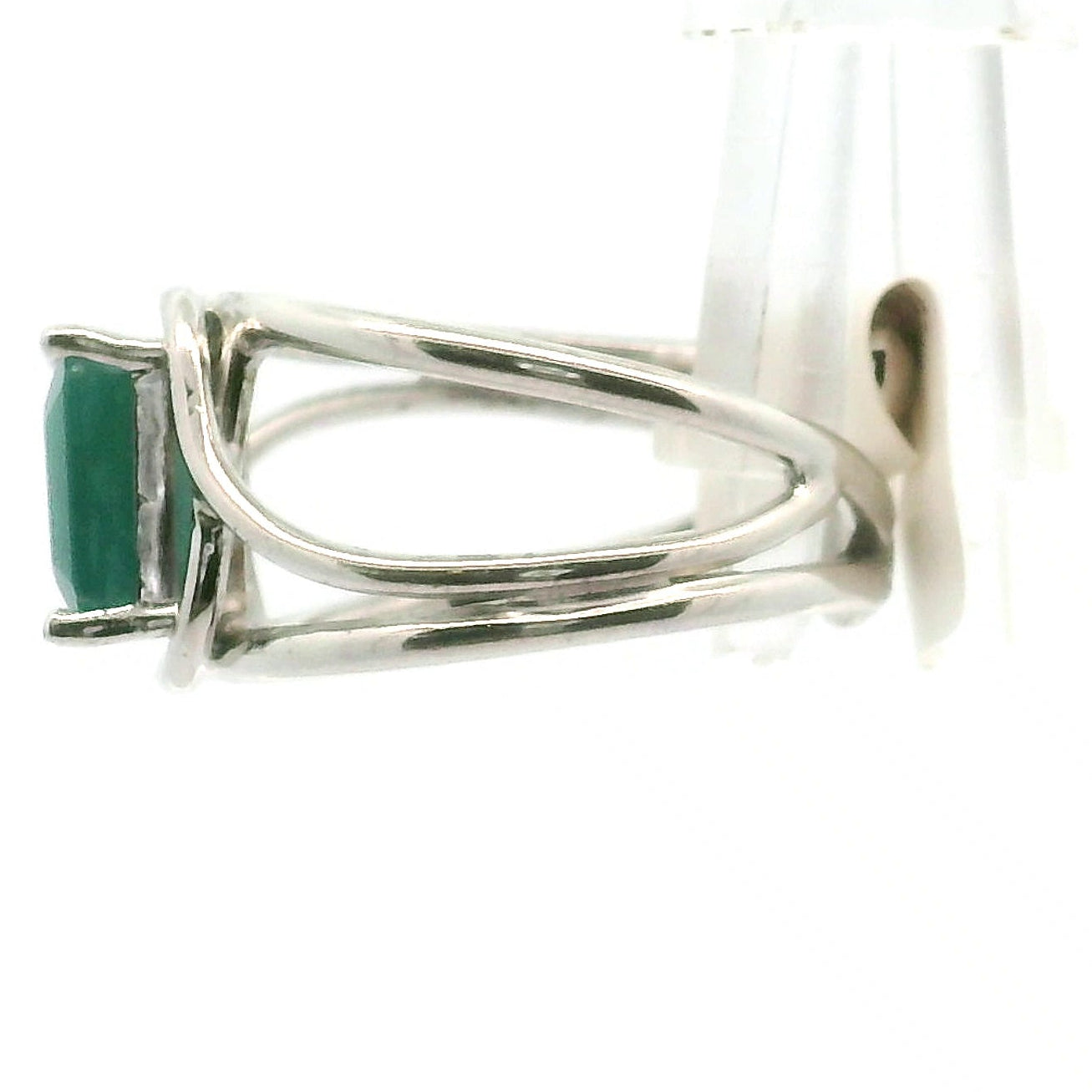 Grandidierite Faceted Cuff Ring .925 Silver for Enhancing Intuitive Communication