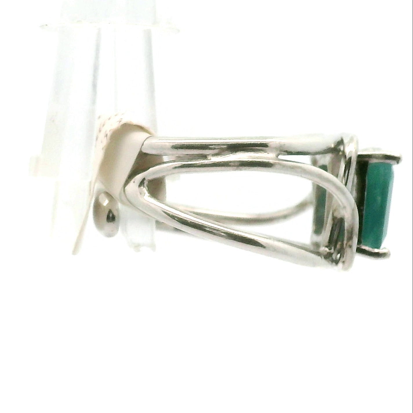 Grandidierite Faceted Cuff Ring .925 Silver for Enhancing Intuitive Communication