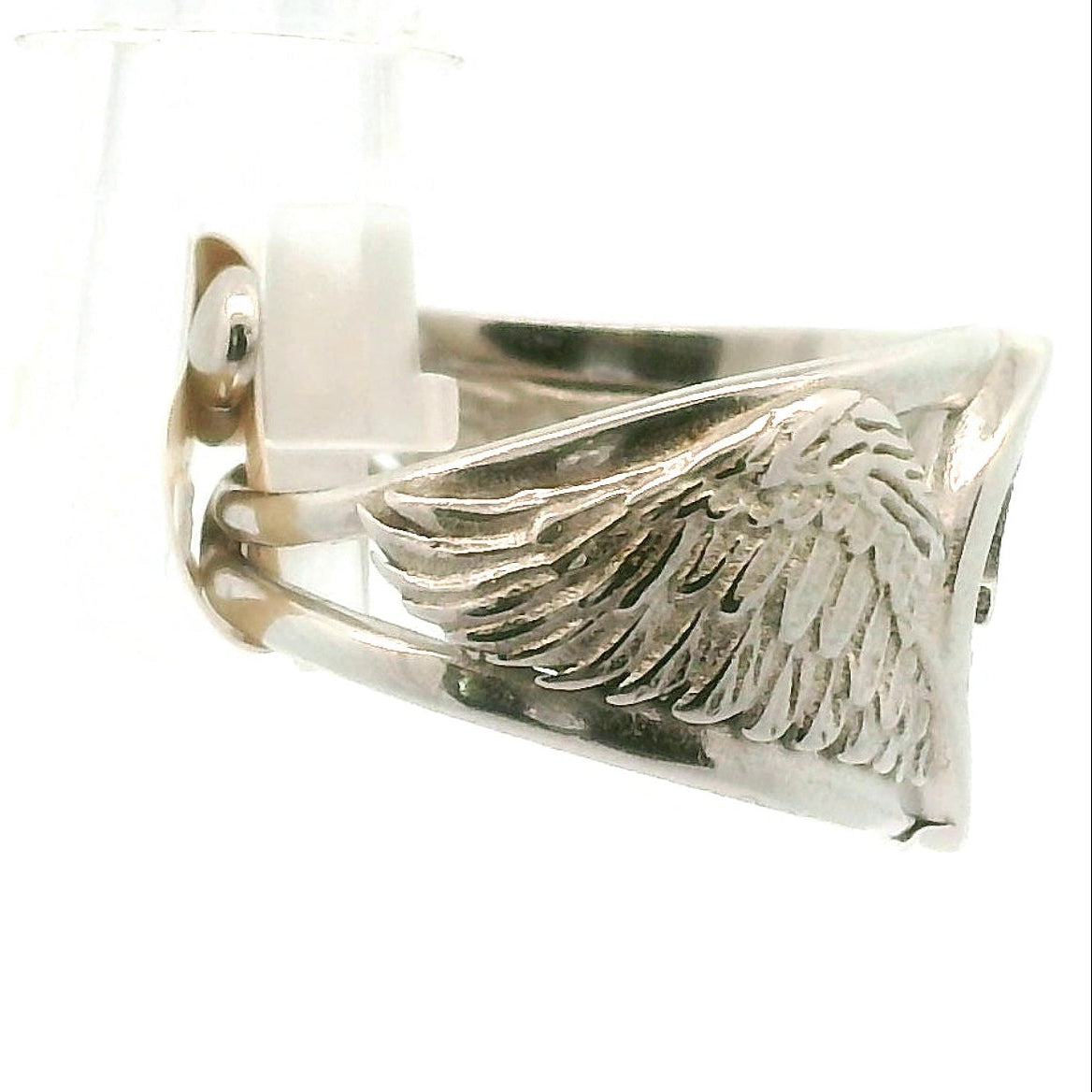 Angel Codes Cuff Ring .925 Silver for Connecting with Angels, Divine Guidance, Manifestation and Protection