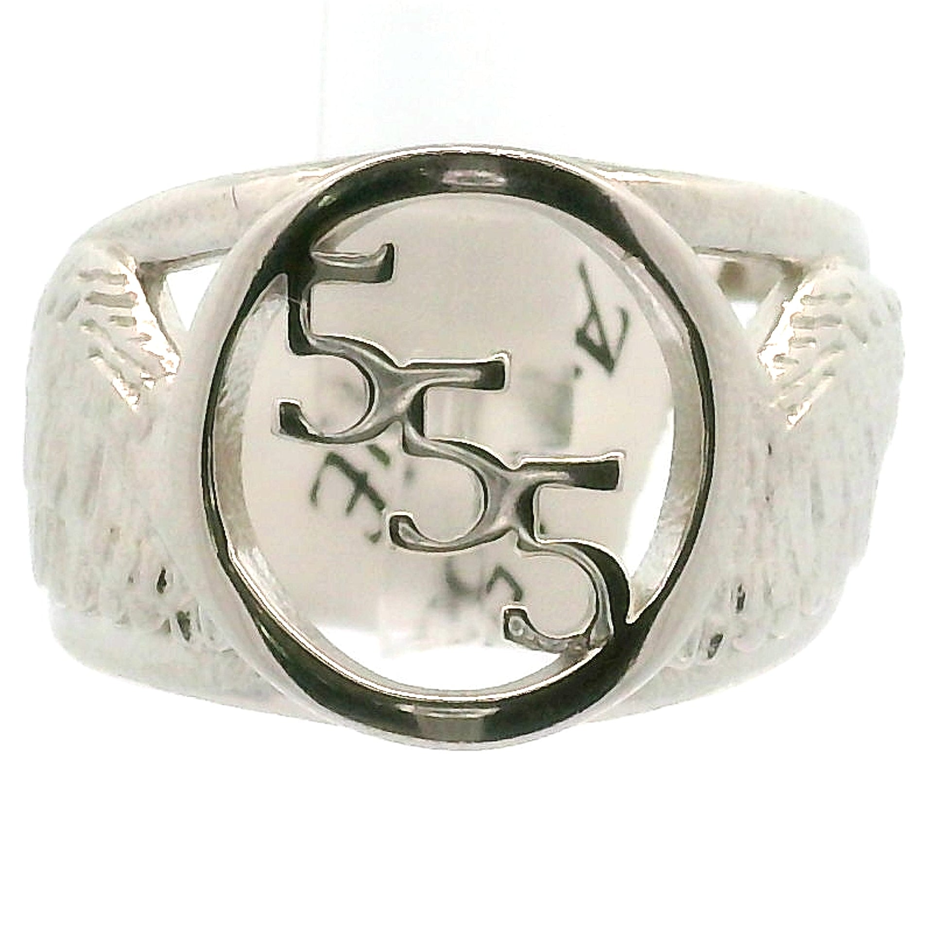 Angel Codes Cuff Ring .925 Silver for Connecting with Angels, Divine Guidance, Manifestation and Protection