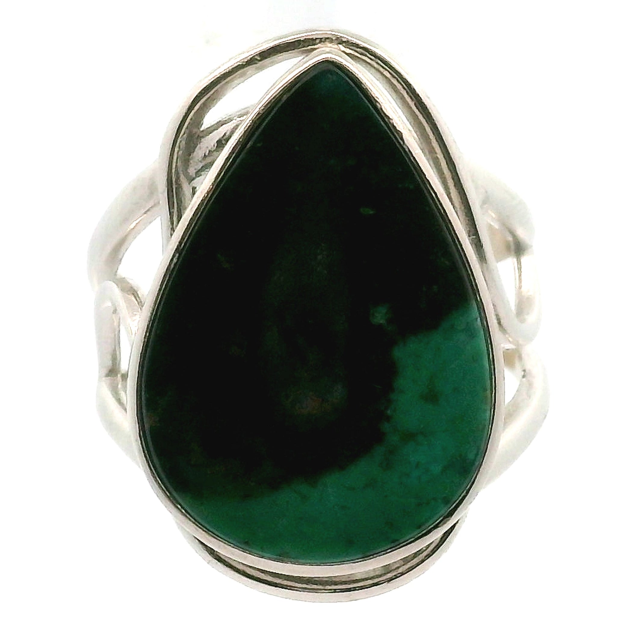 Gem Silica Cuff Ring .925 Silver for Empowerment, Harmony and Truth