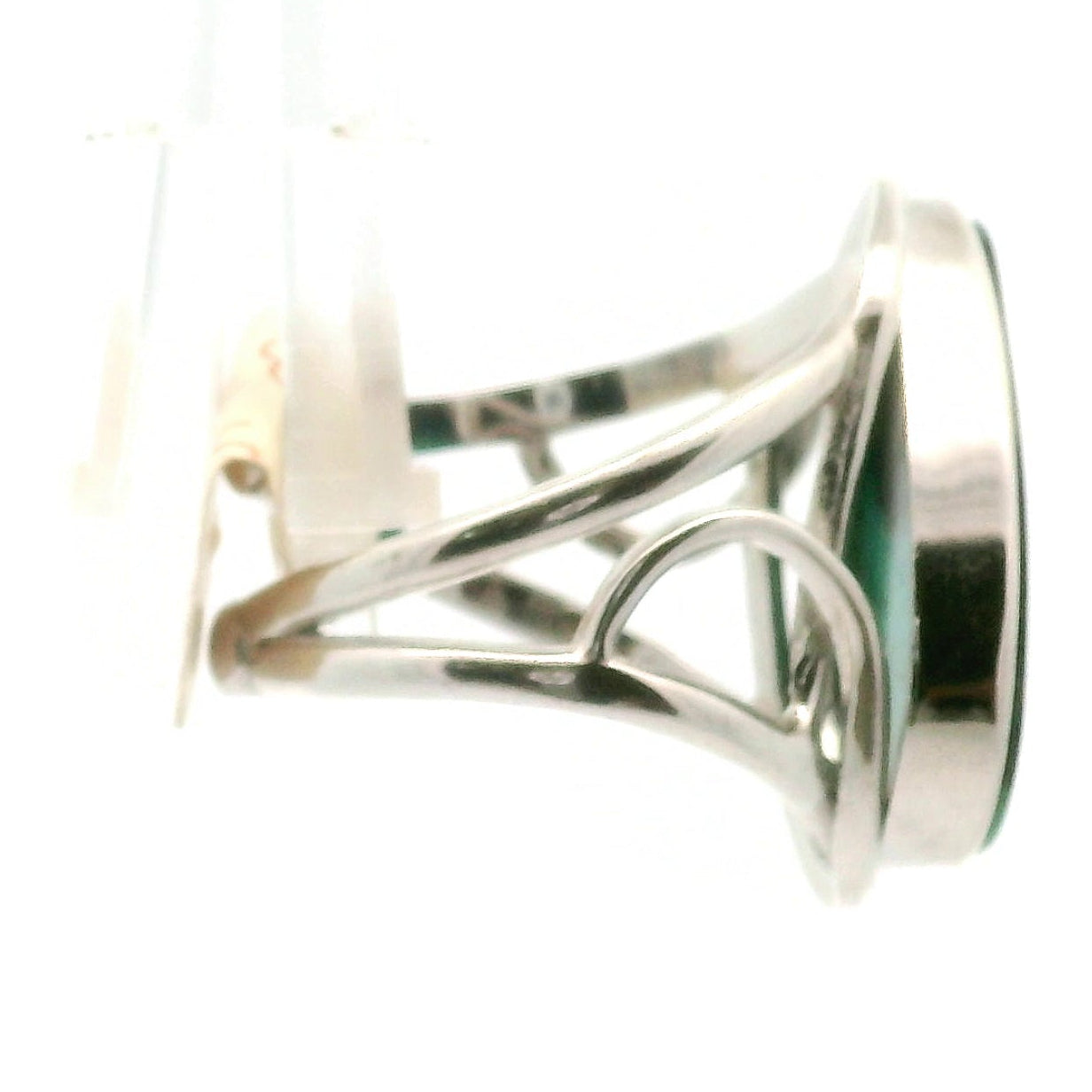 Gem Silica Cuff Ring .925 Silver for Empowerment, Harmony and Truth