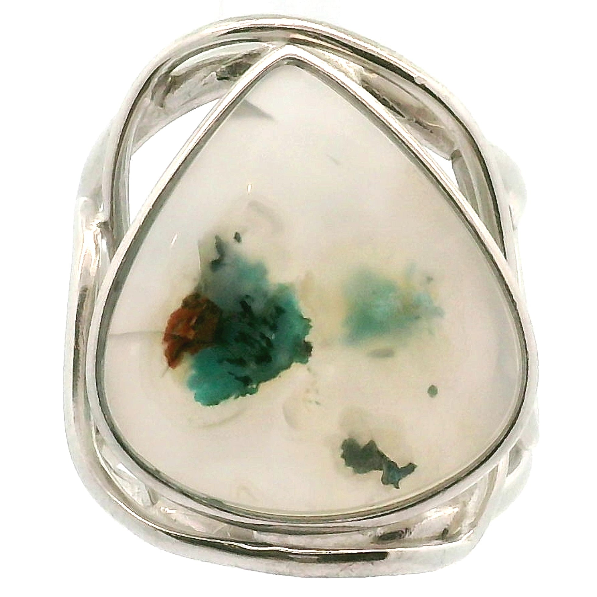 Gem Silica XL Cuff Ring .925 Silver for Empowerment, Harmony and Truth