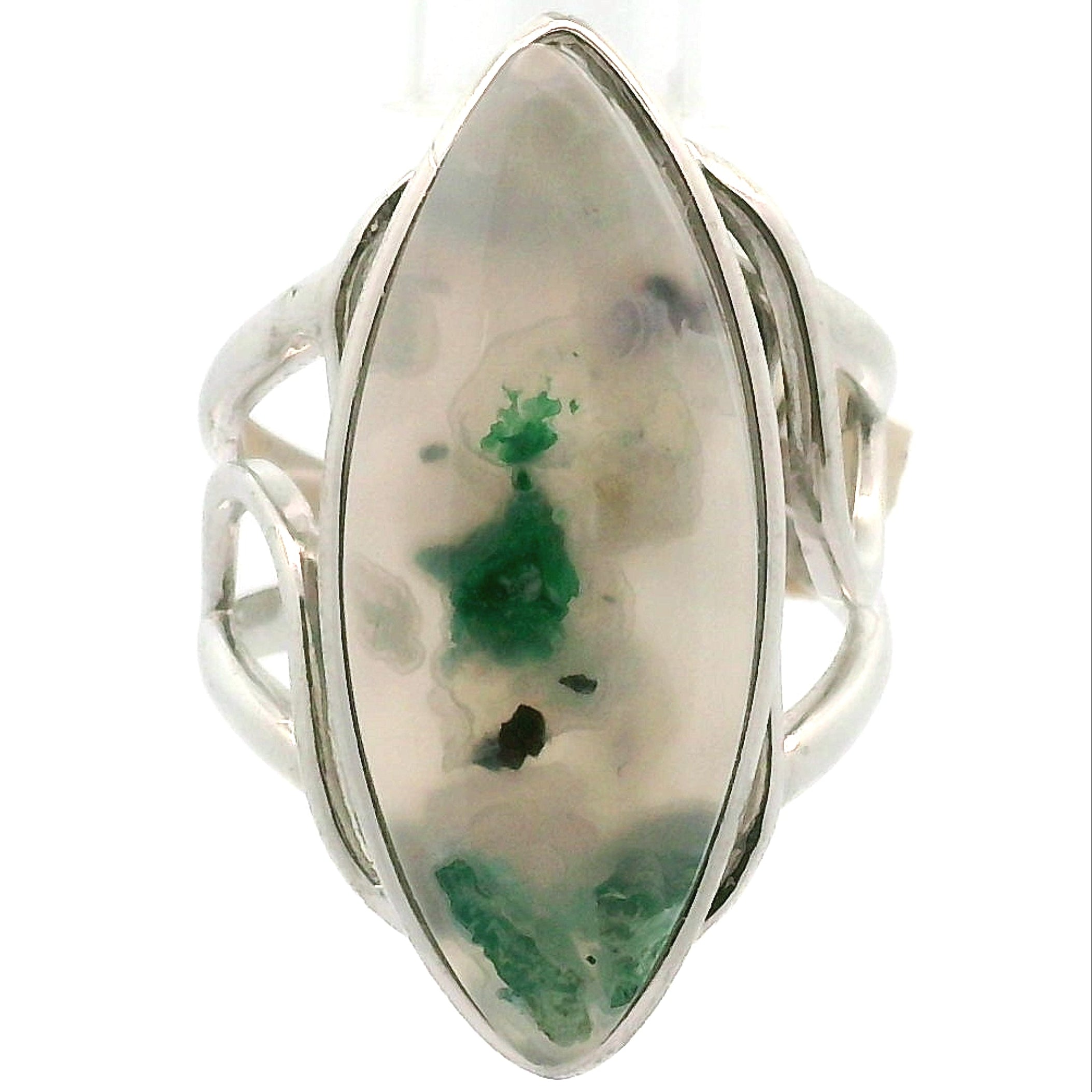 Gem Silica XL Cuff Ring .925 Silver for Empowerment, Harmony and Truth