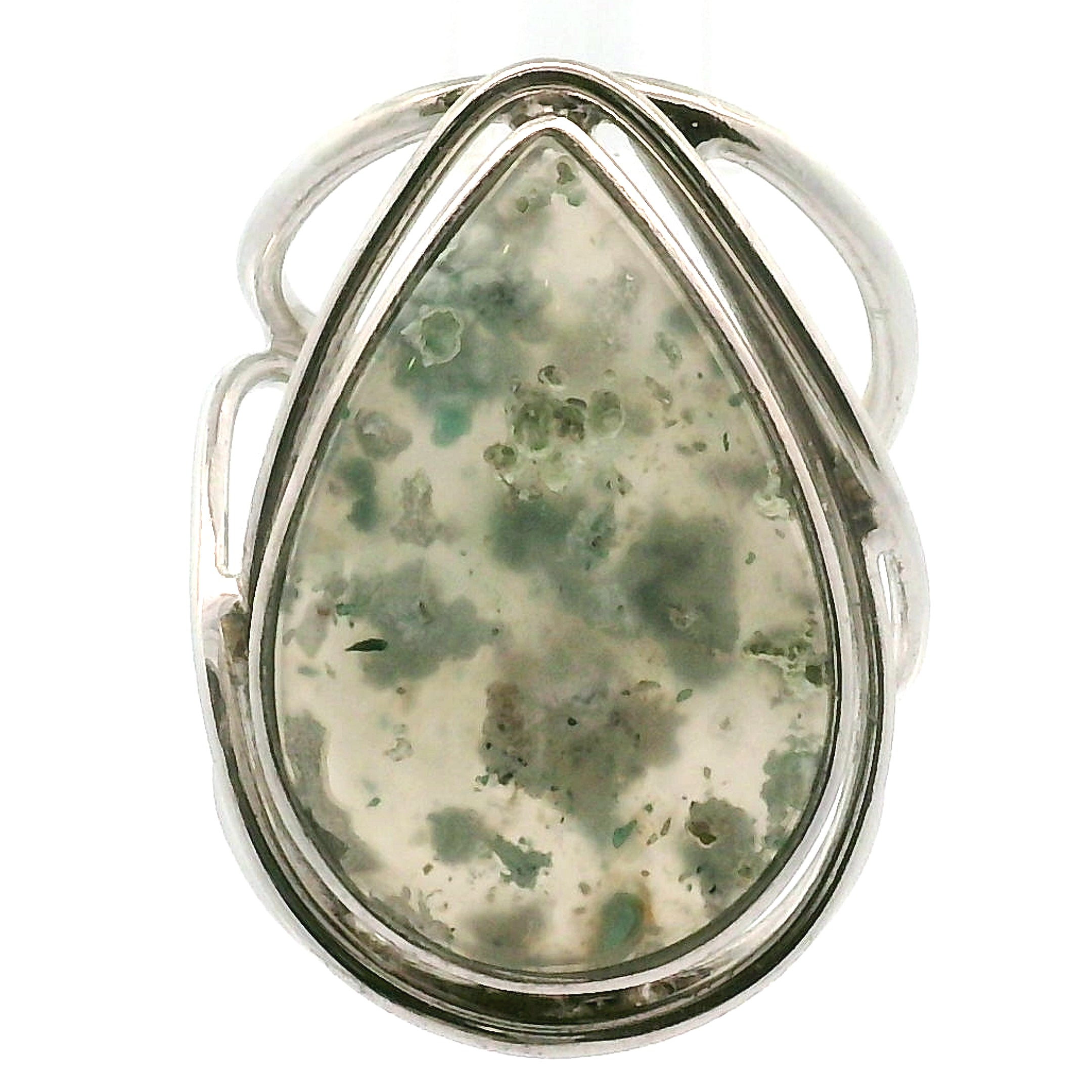 Gem Silica XL Cuff Ring .925 Silver for Empowerment, Harmony and Truth