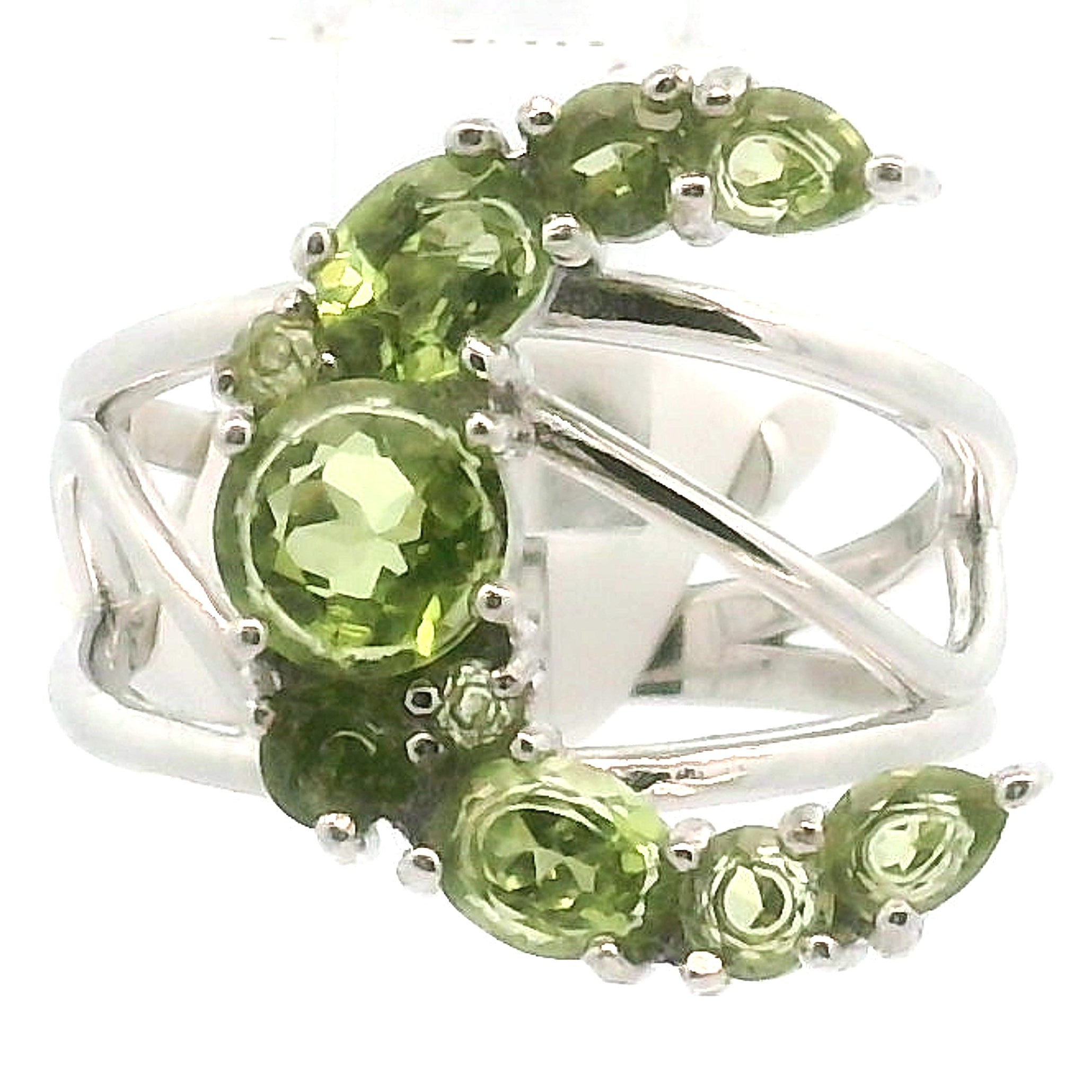 Moon Cuff Ring .925 Silver for Higher Levels of Awareness, Peaceful Communication and Clarity