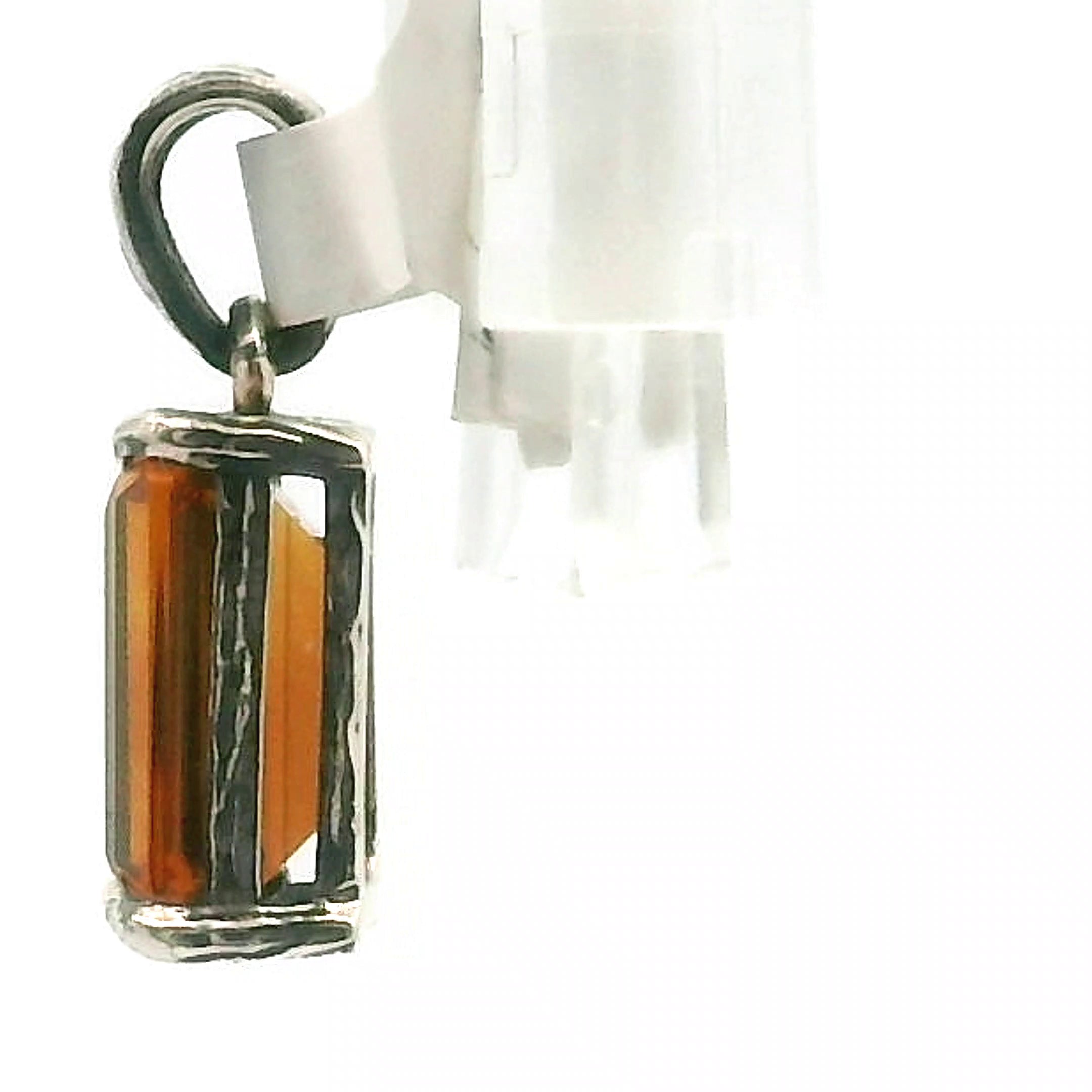 Citrine Bad Witch Pendant .925 Silver for Abundance and Prosperity