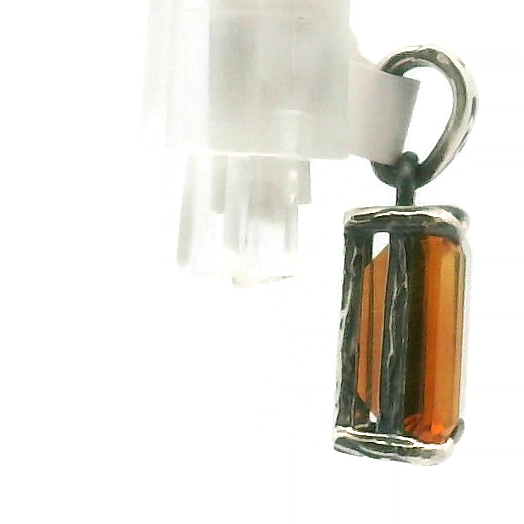 Citrine Bad Witch Pendant .925 Silver for Abundance and Prosperity