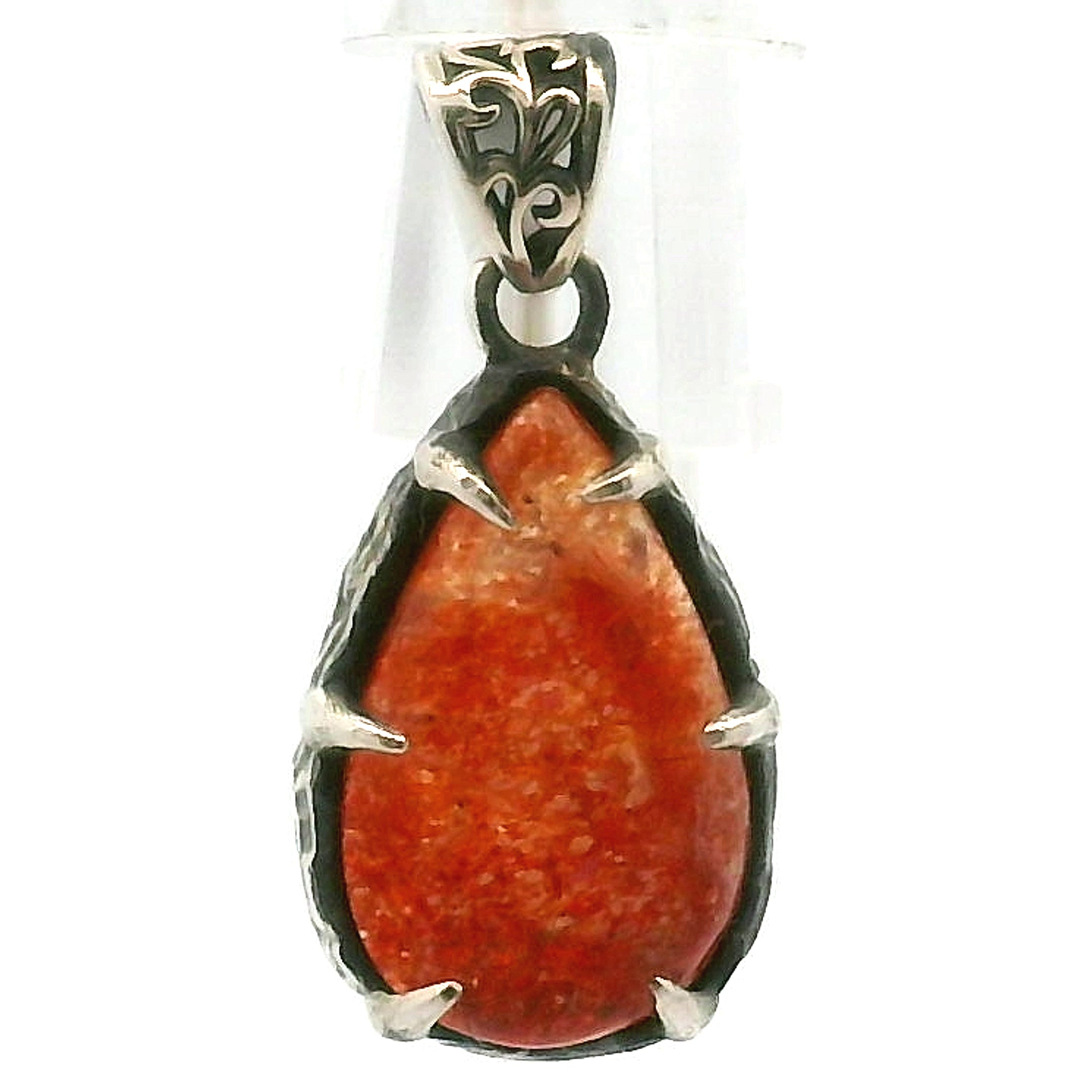 Sunstone Bad Witch Pendant .925 Silver for Joy, Vitality & Strength