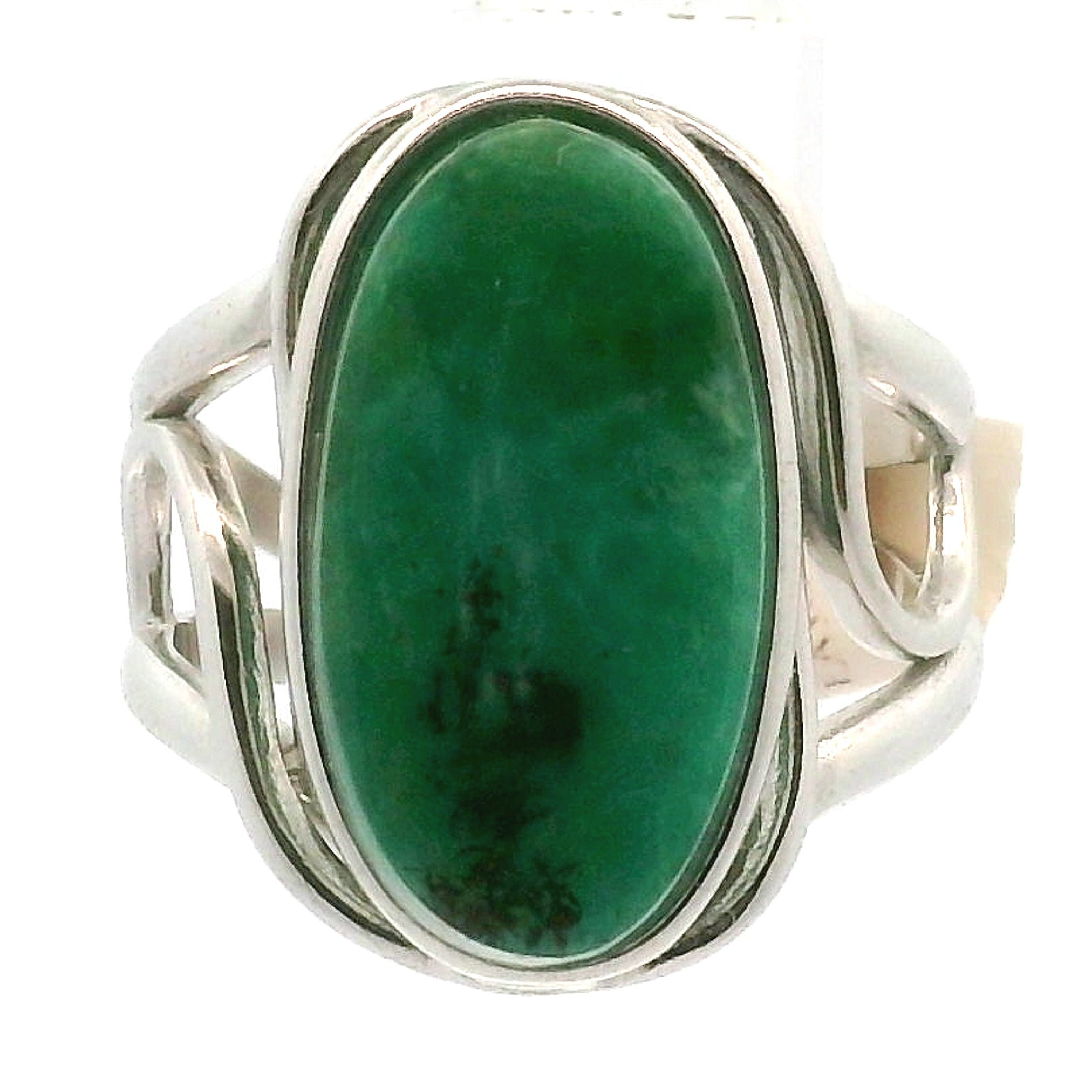 Blue Opal Cuff Ring .925 Silver for Encouraging Surrender to the Divine Will