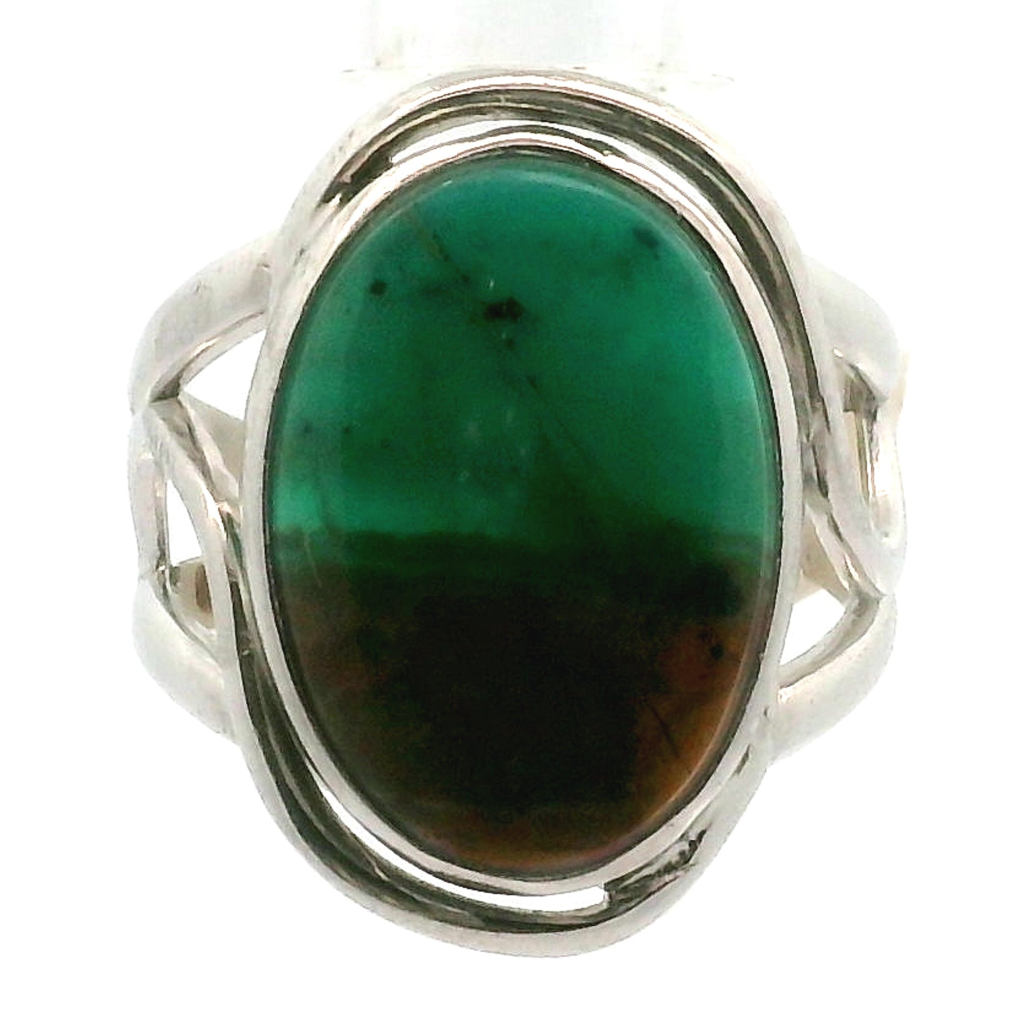 Blue Opal Cuff Ring .925 Silver for Encouraging Surrender to the Divine Will