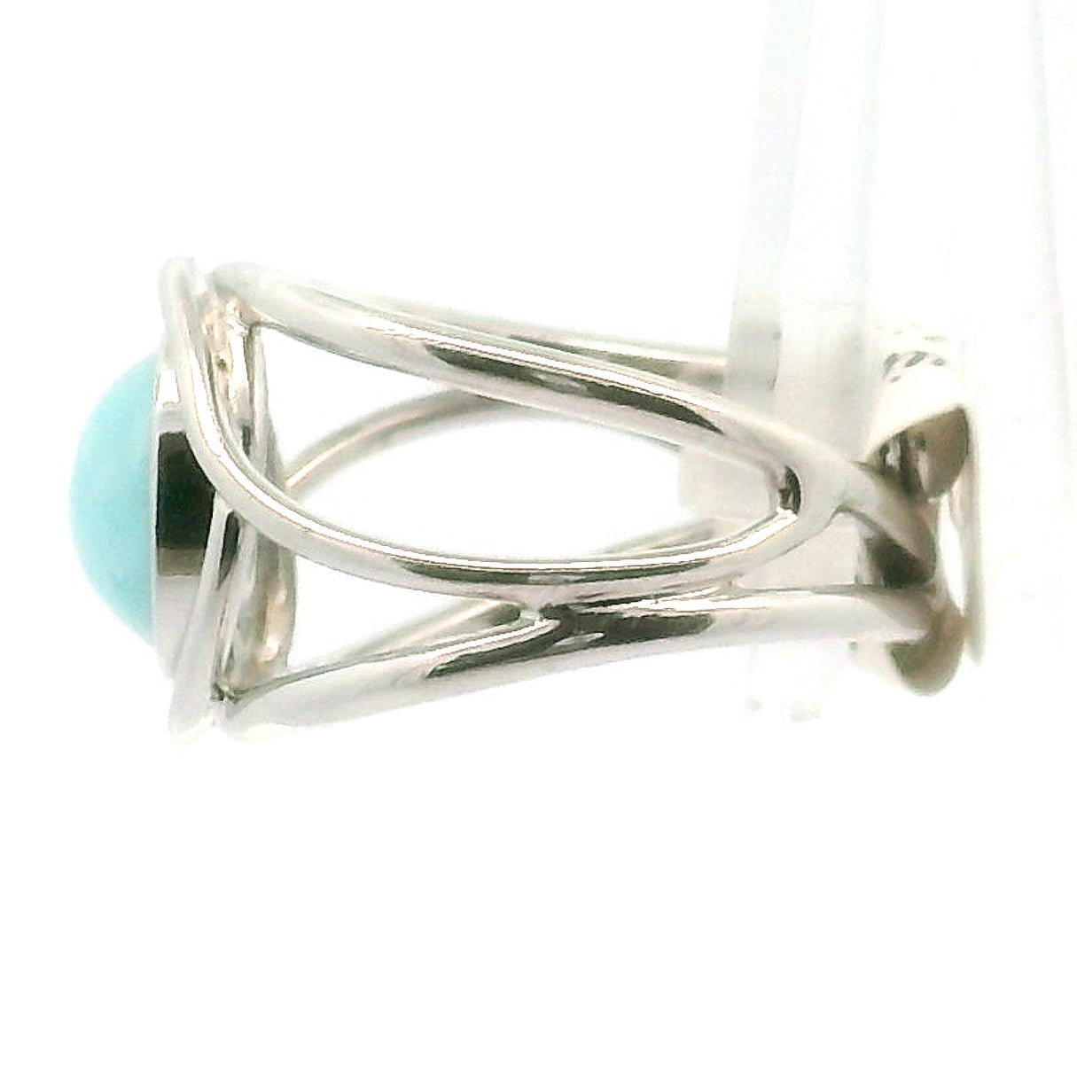 Smithsonite Cuff Ring 925 Silver for Emotional Healing, Compassion and Renewal