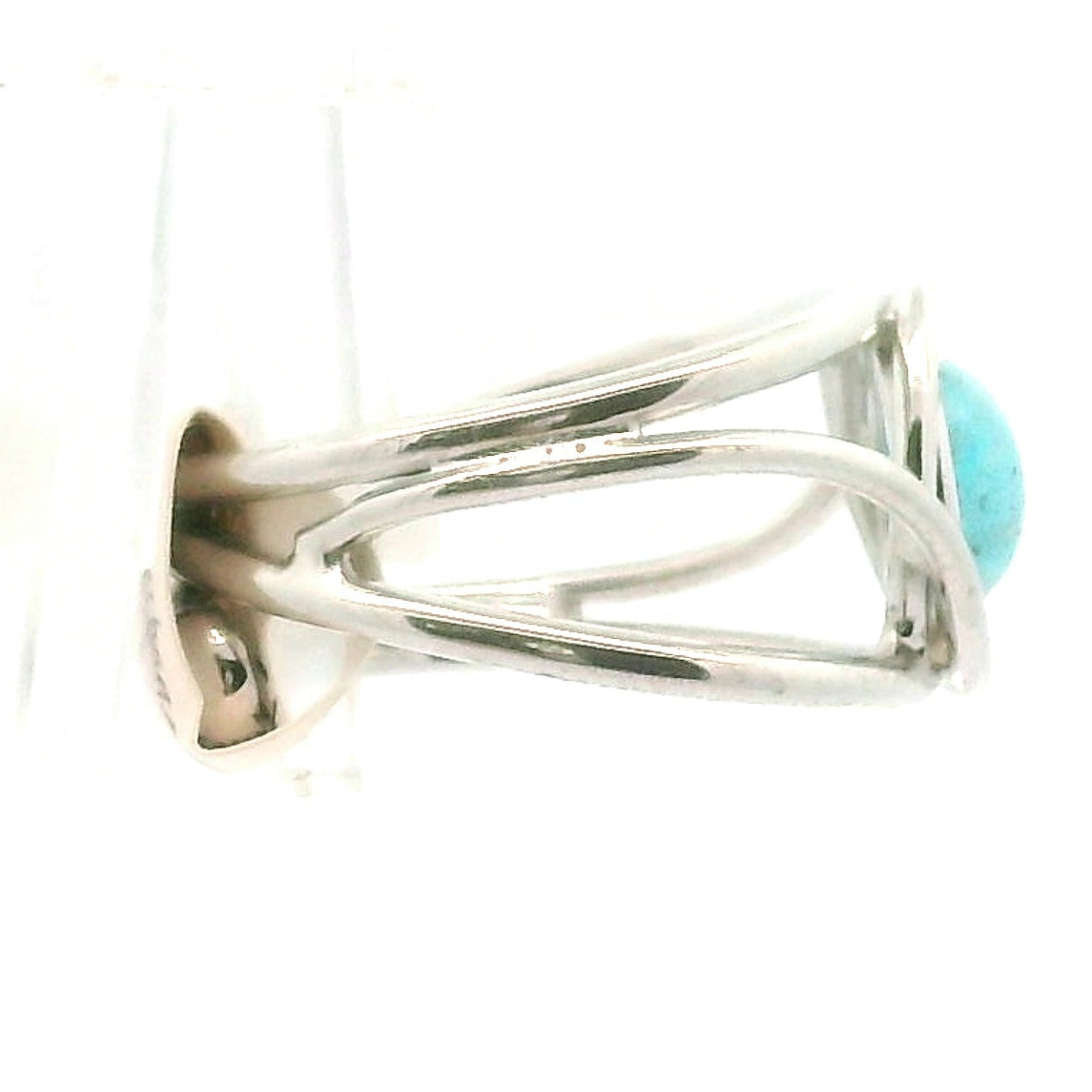 Hemimorphite Midi Cuff Ring 925 Silver for Enhanced Healing, Protection Against Malicious Intentions & Well-being