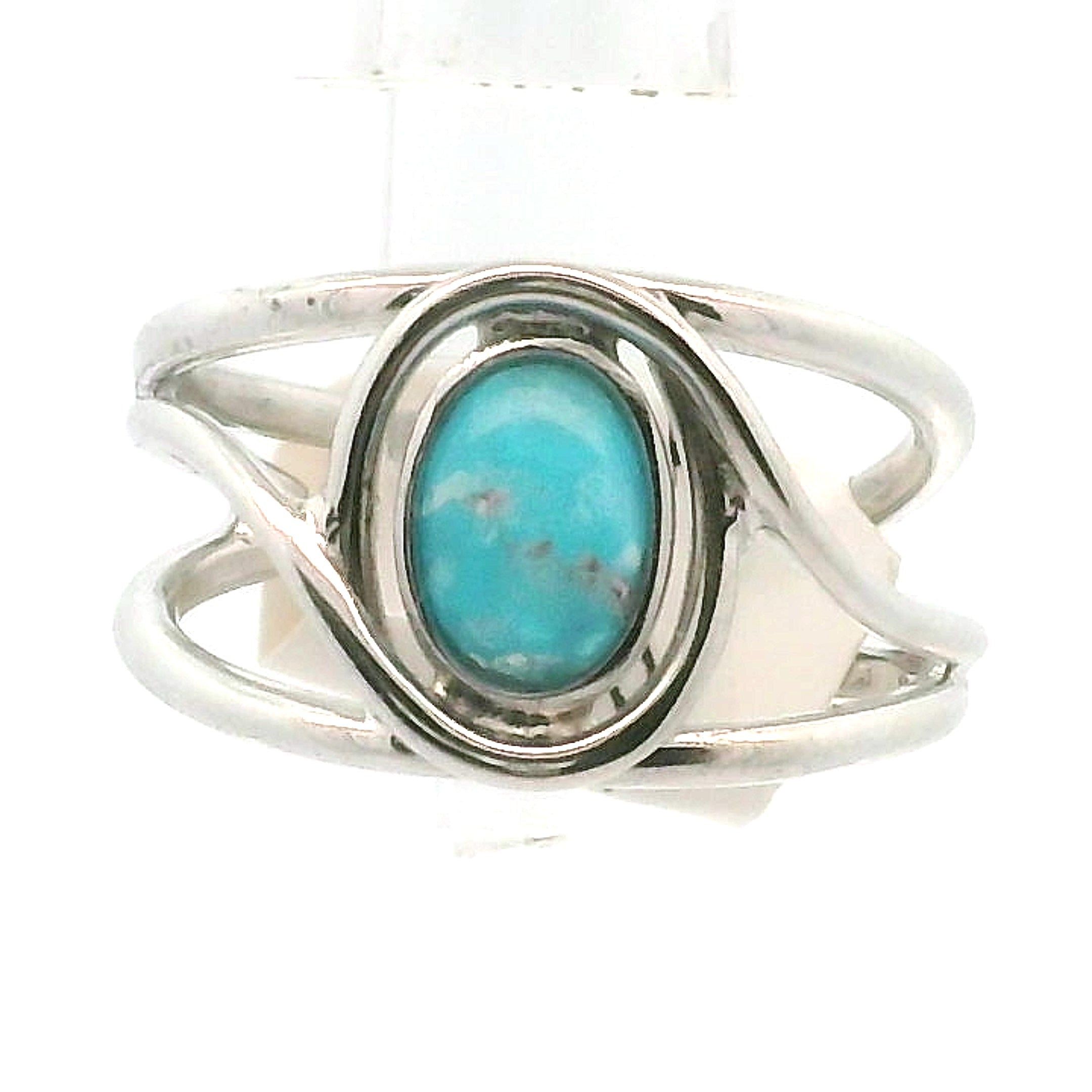 Hemimorphite Midi Cuff Ring 925 Silver for Enhanced Healing, Protection Against Malicious Intentions & Well-being