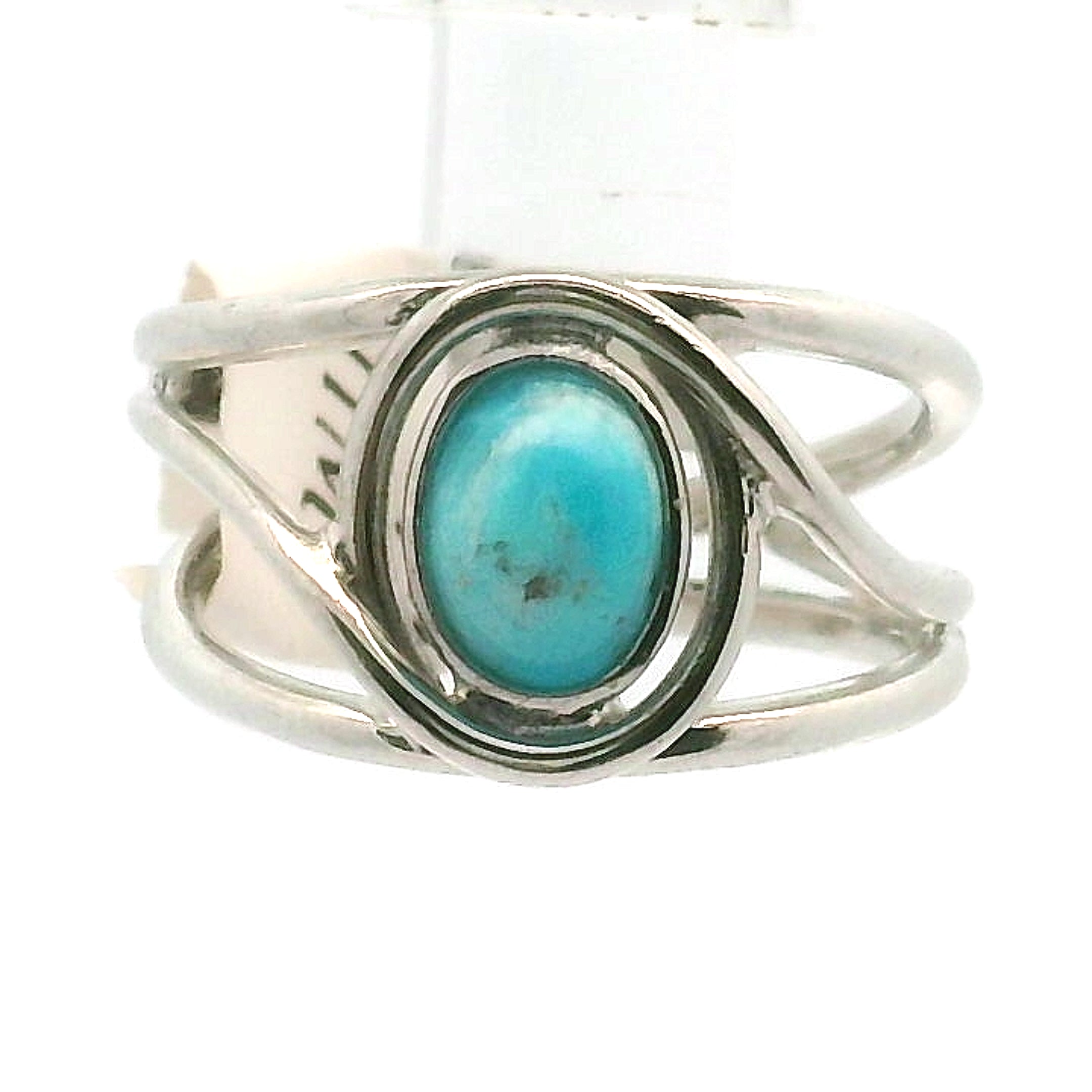 Hemimorphite Midi Cuff Ring 925 Silver for Enhanced Healing, Protection Against Malicious Intentions & Well-being