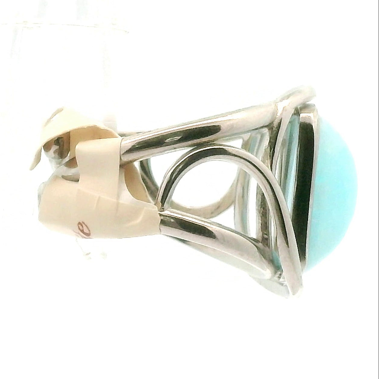 Smithsonite Cuff Ring 925 Silver for Emotional Healing, Compassion and Renewal