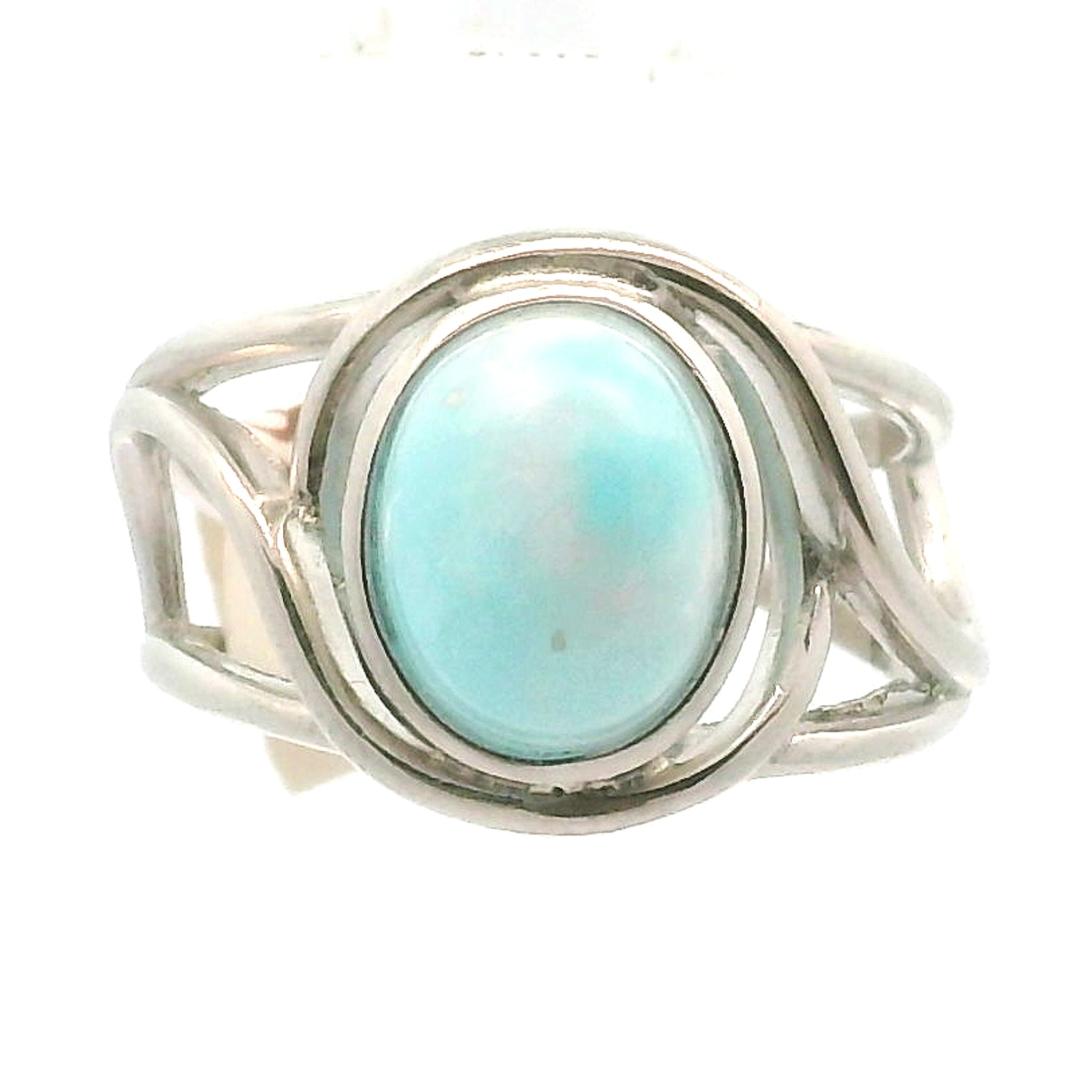 Smithsonite Cuff Ring 925 Silver for Emotional Healing, Compassion and Renewal