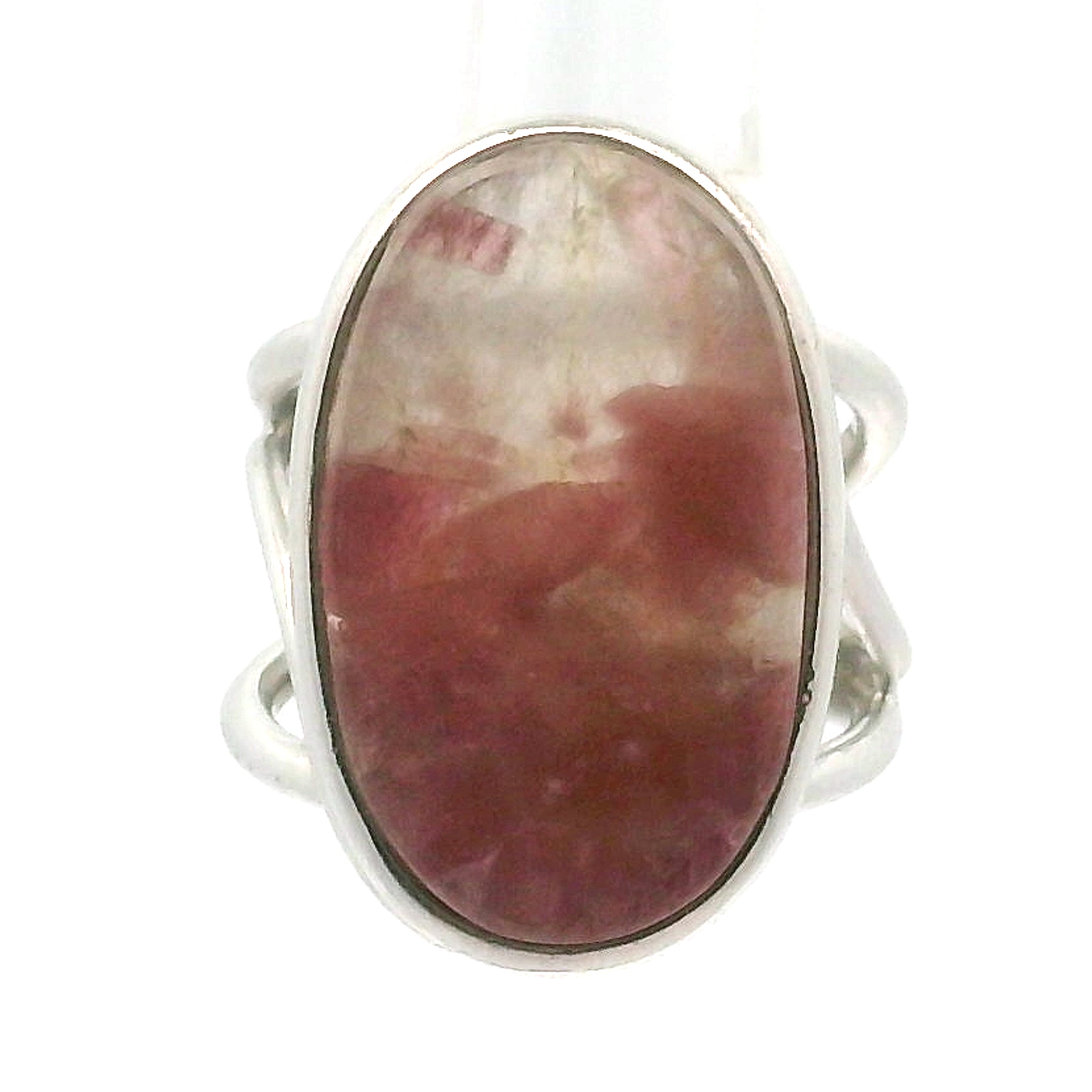Unicorn Stone Cuff Ring .925 Silver for Awareness, Communication and Meditation