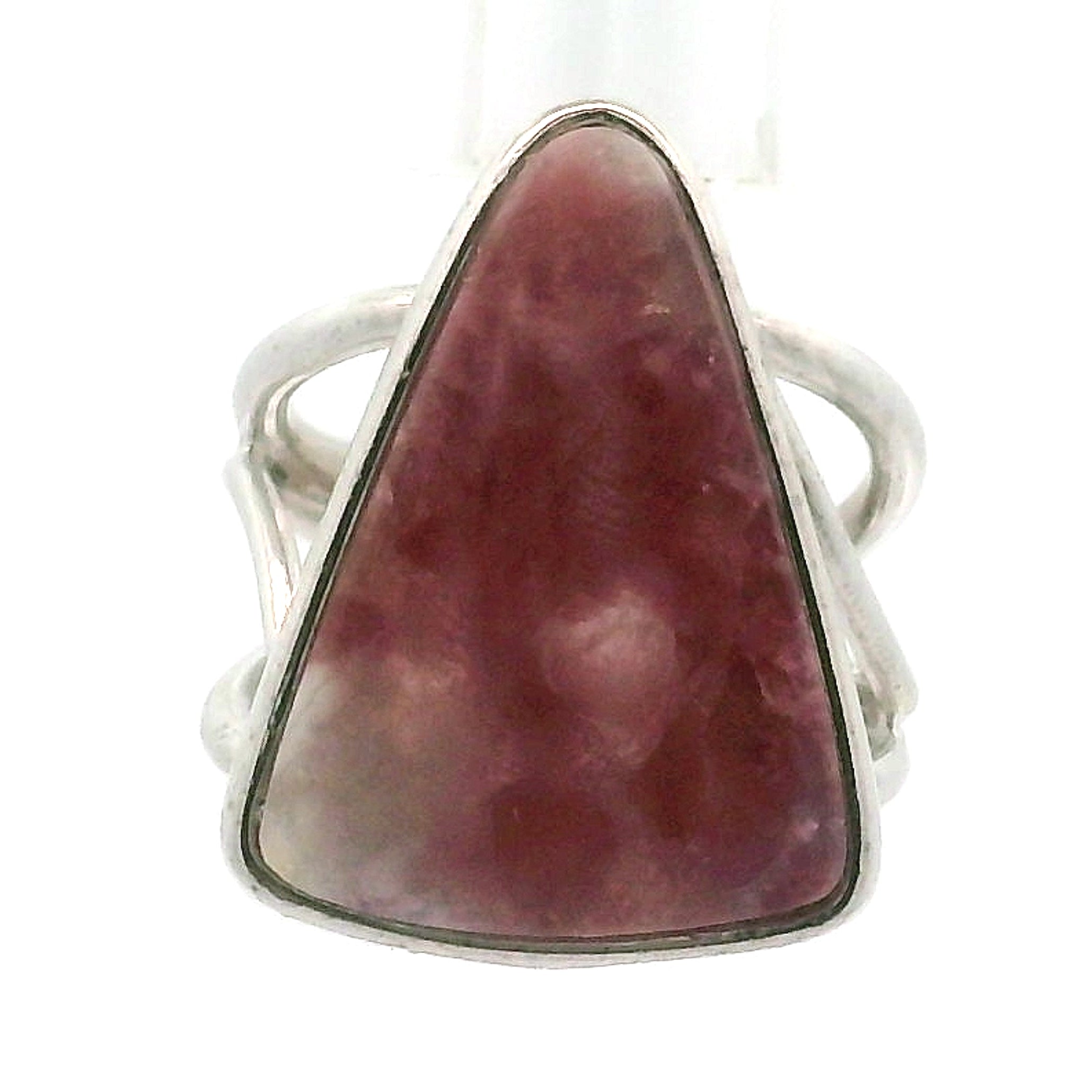 Unicorn Stone Cuff Ring .925 Silver for Awareness, Communication and Meditation